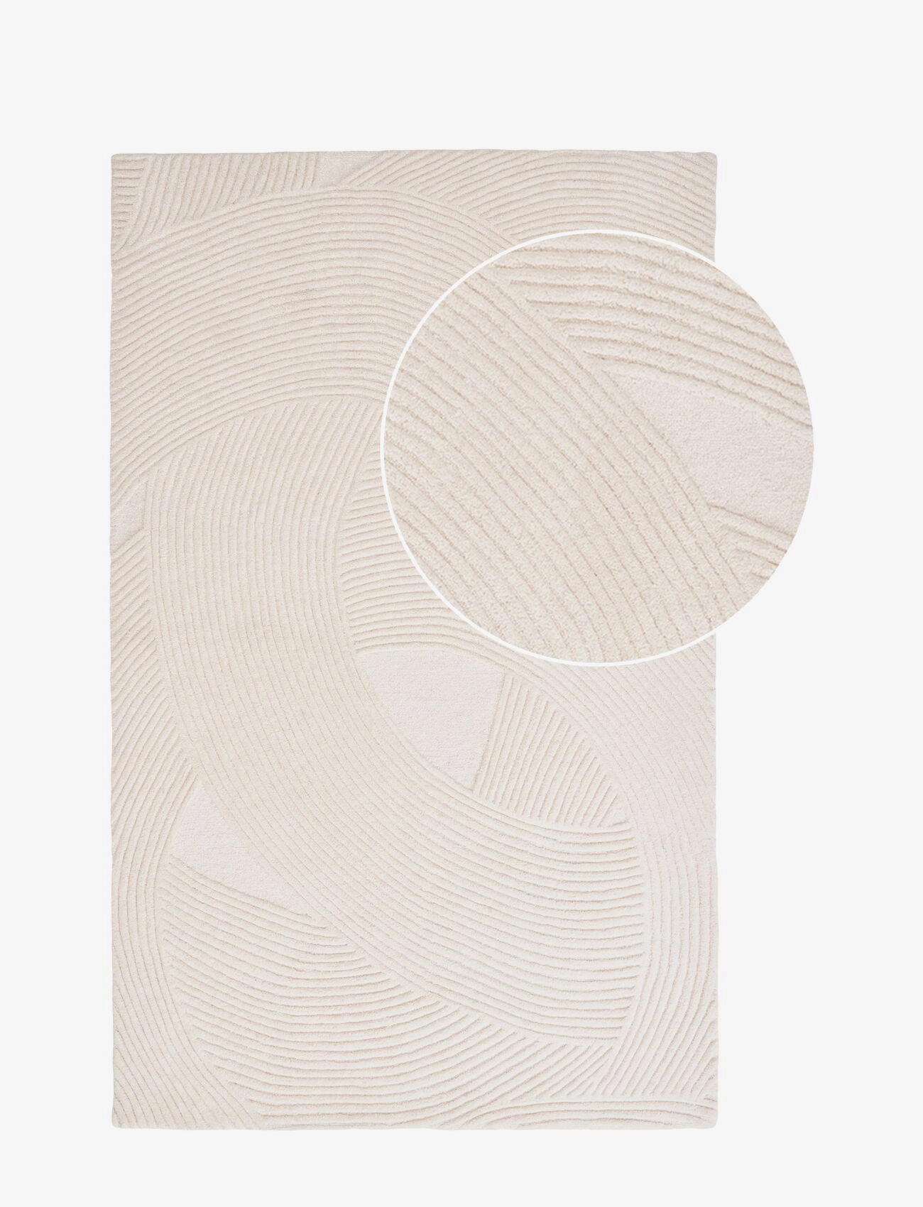 House Nordic Vibe - Rug, hand tufted, ivory 160x230 cm - Visa allt - IVORY / cream