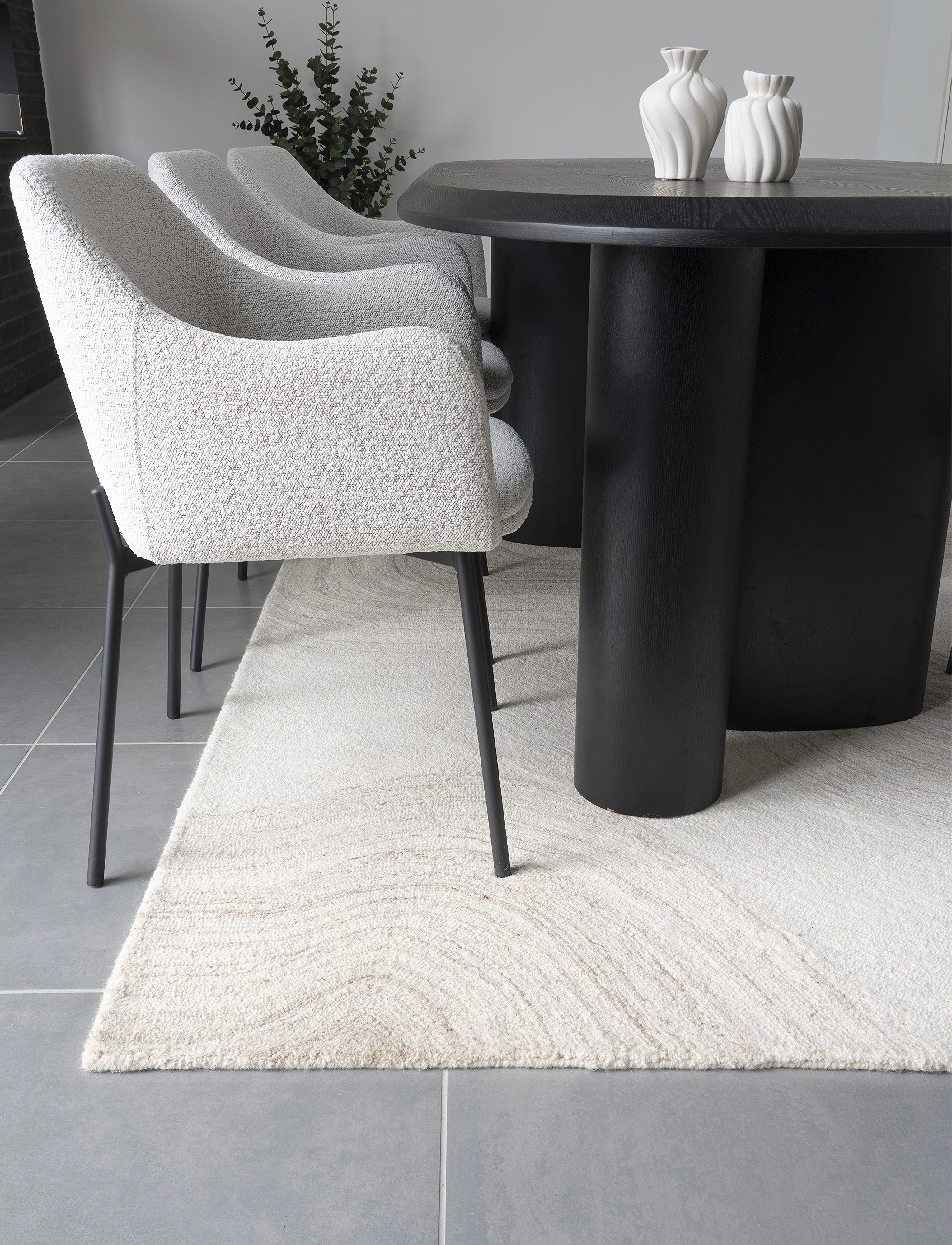House Nordic - Trine - Rug, hand tufted, light brown/ivory 160x230 cm - light brown / ivory - 5
