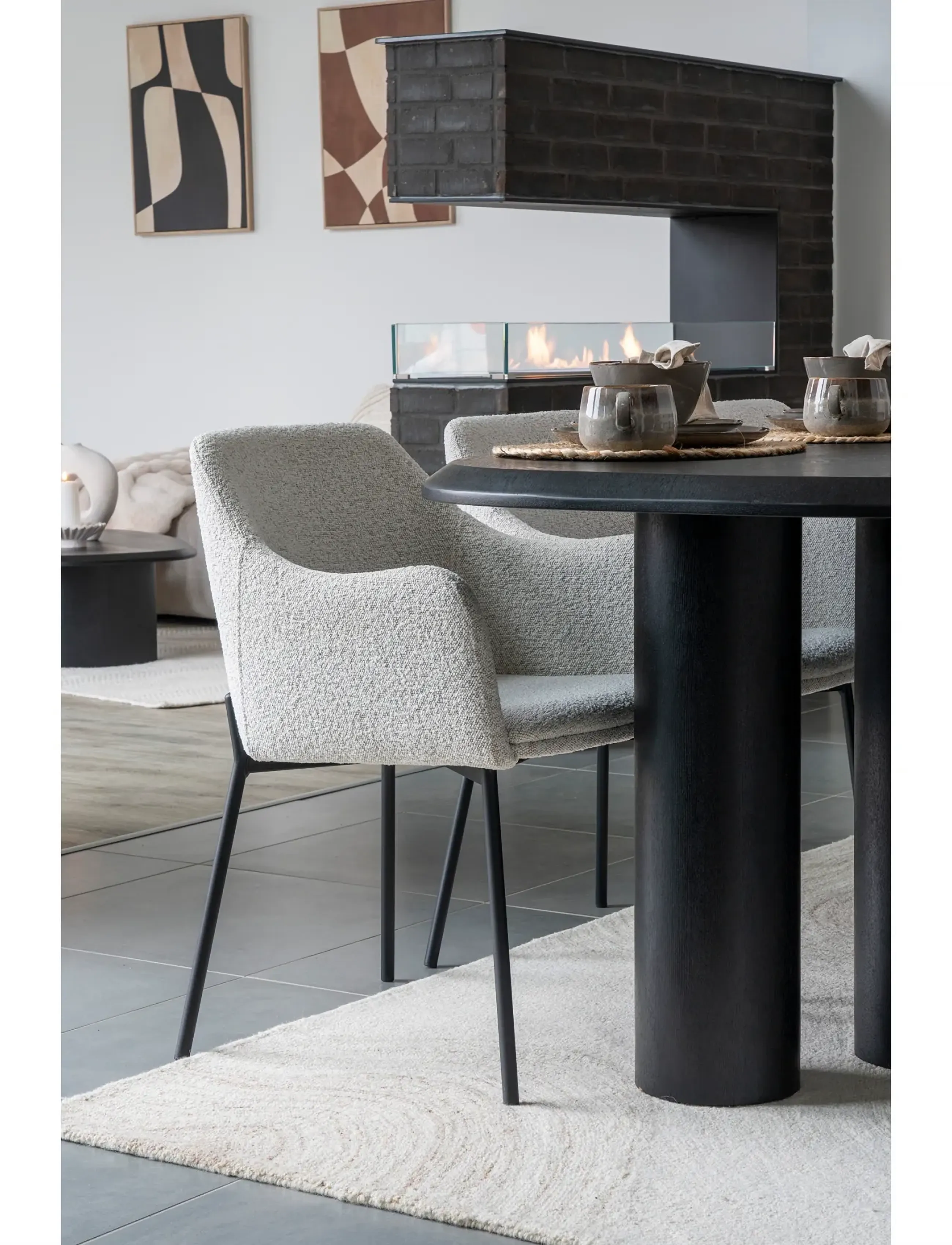House Nordic - Trine - Rug, hand tufted, light brown/ivory 200x300 cm - ullmattor - light brown / ivory - 2