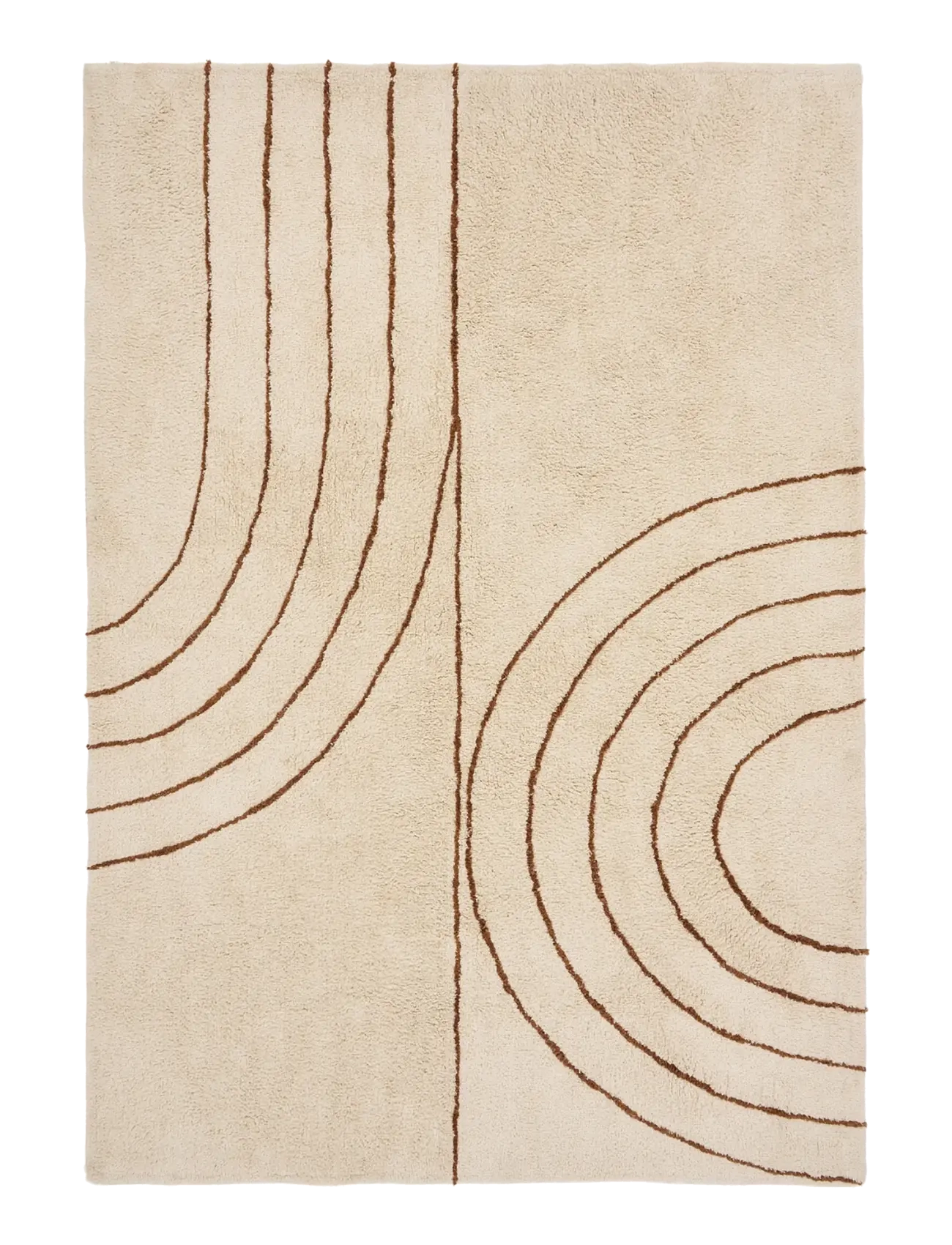 House Nordic Kaja - Rug, cotton with print - Vaata kõiki - BEIGE / beige