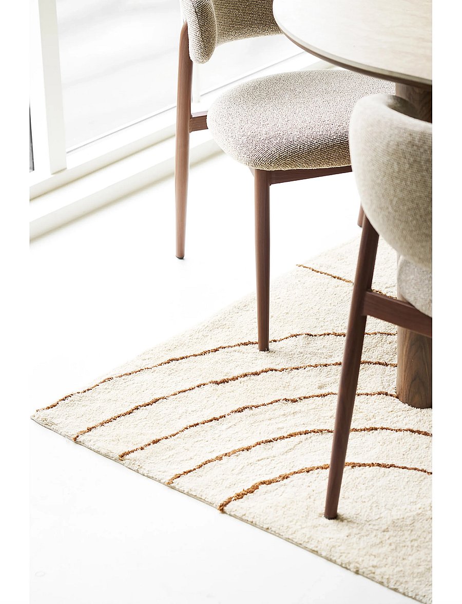 House Nordic - Kaja - Rug, cotton with print - kokvilnas paklāji un lupatu paklāji - beige - 0
