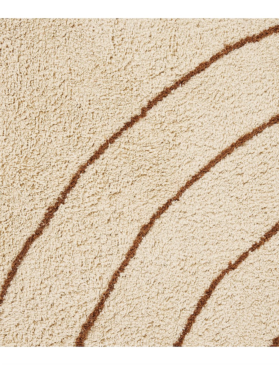 House Nordic - Kaja - Rug, cotton with print - kokvilnas paklāji un lupatu paklāji - beige - 5