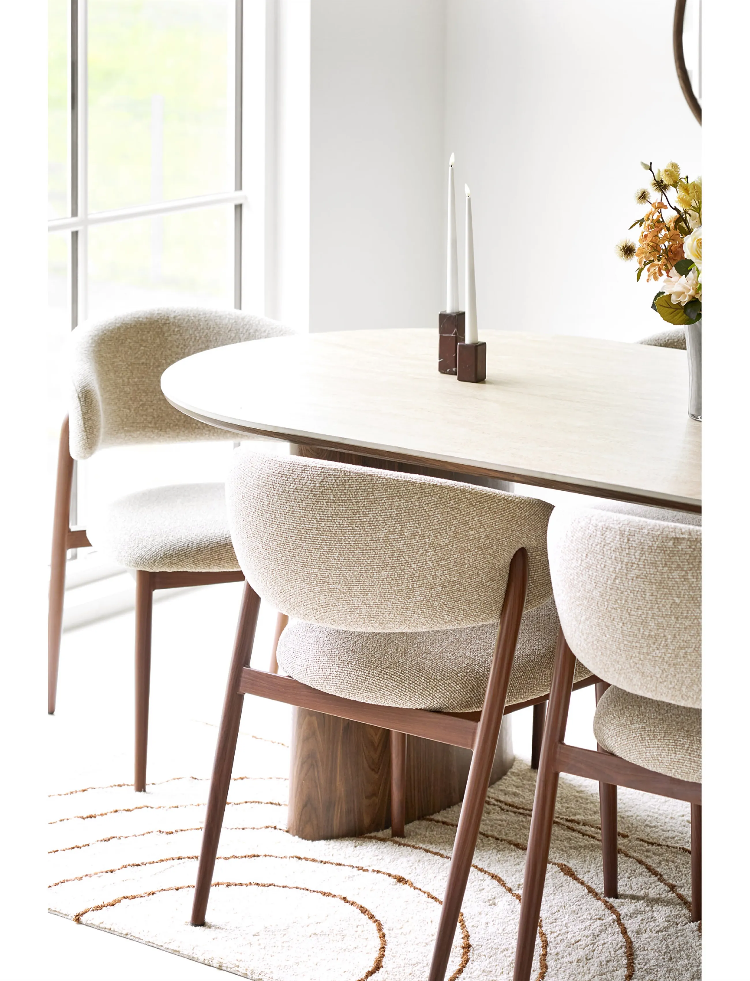House Nordic - Kaja - Rug, cotton with print, beige - baumwollteppiche & flickenteppich - beige - 4
