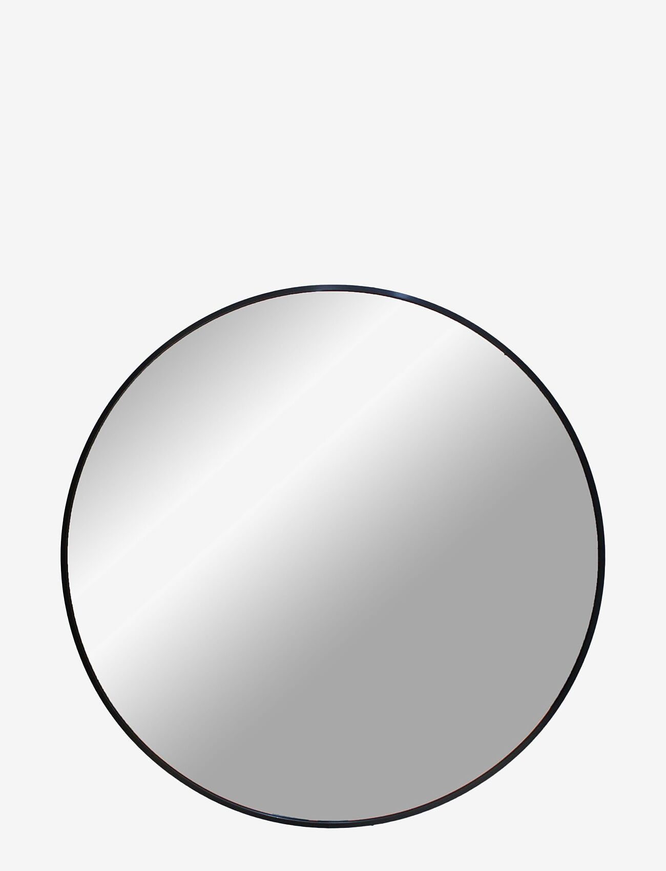House Nordic - Liva - Mirror, aluminium, black, ø80 cm - shop by price - black - 0