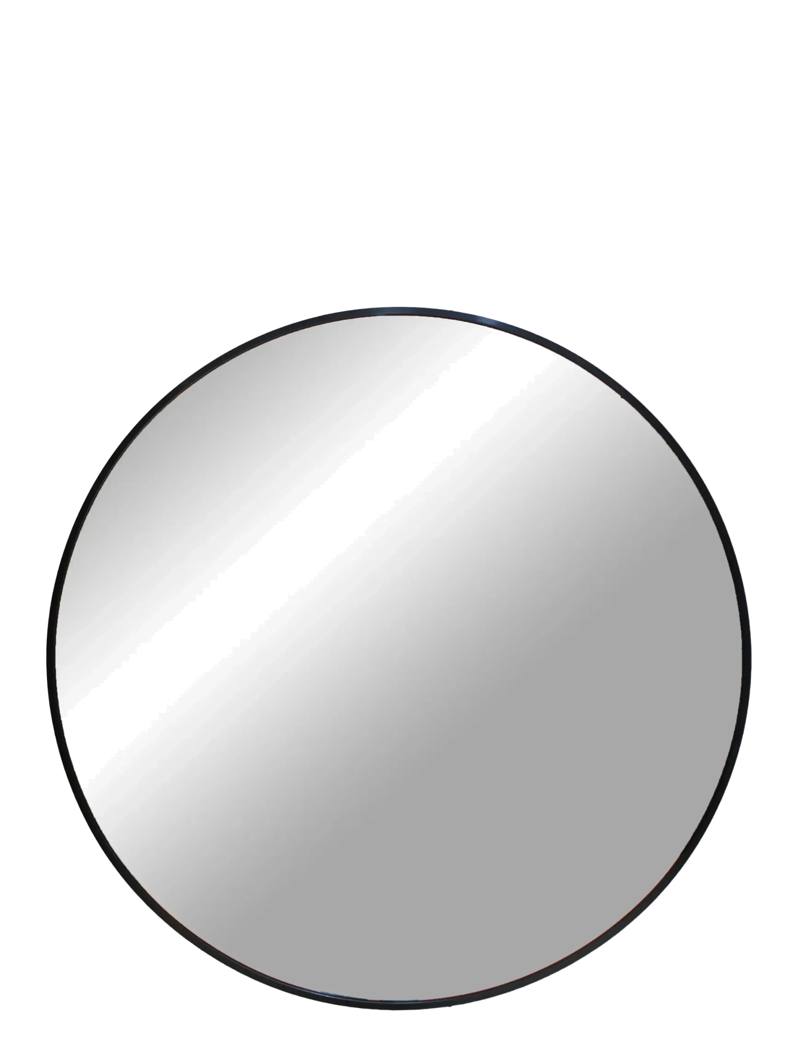 House Nordic - Liva - Mirror, aluminium, black, ø80 cm - wandspiegel - black - 2