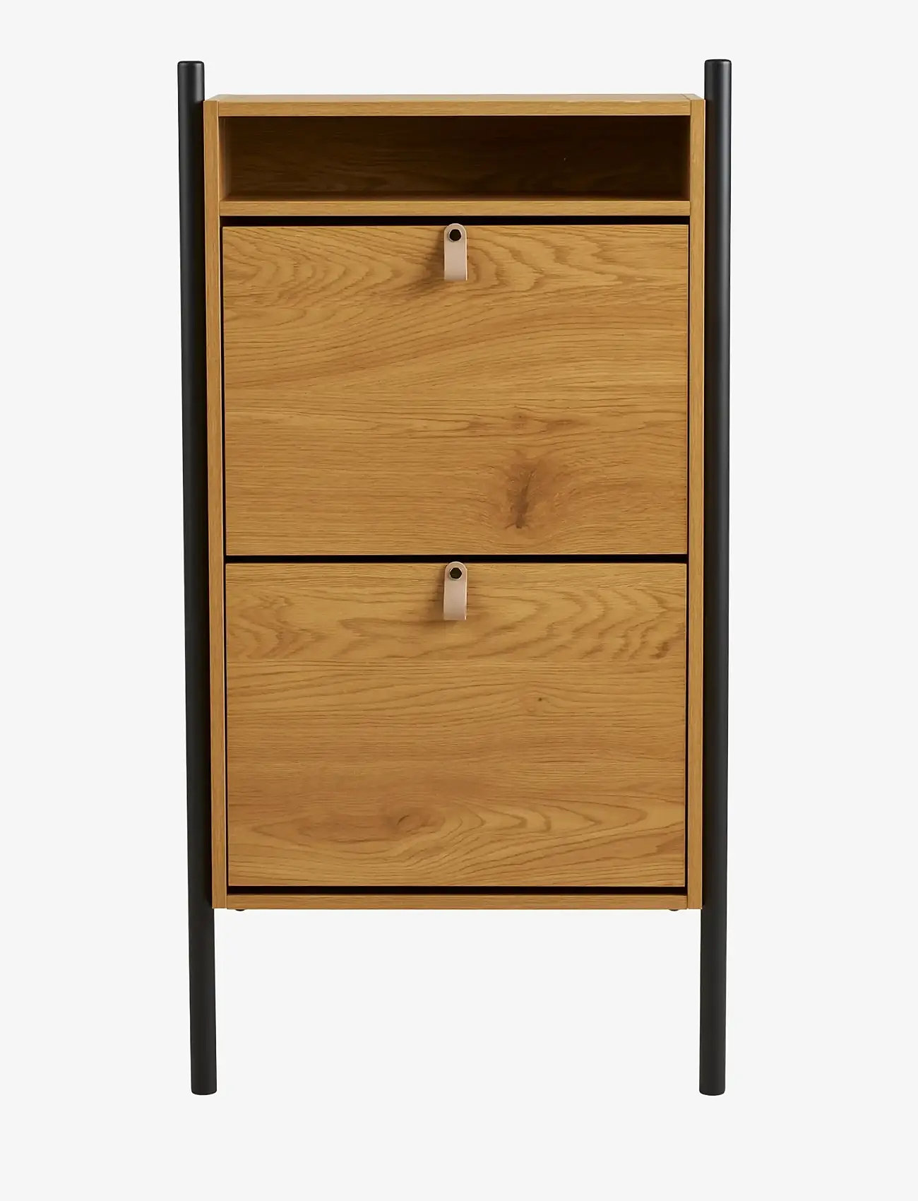 House Nordic Bjørk - Shoe cabinet, oak look, 62x26x118 cm - Skabe - NATURAL / natural