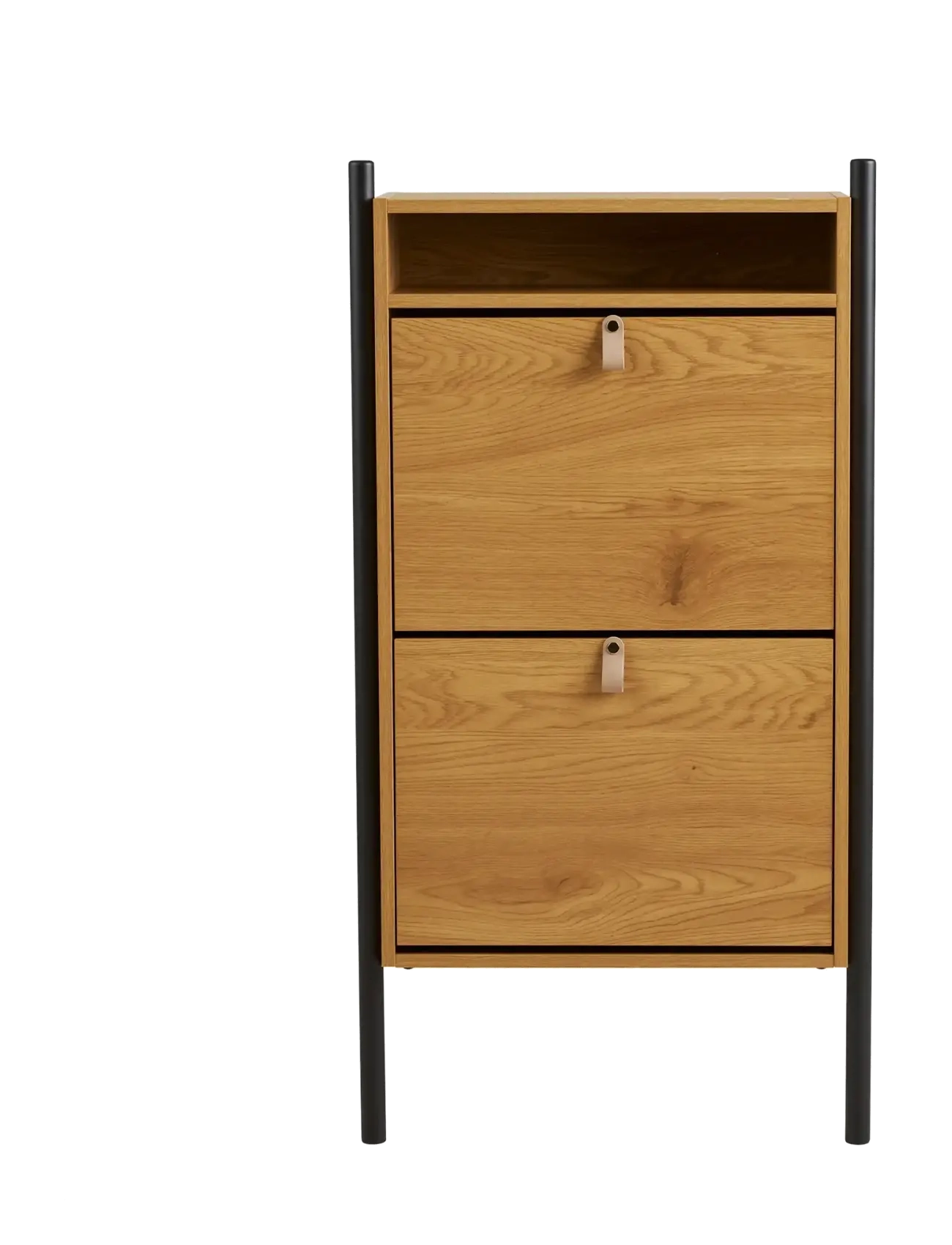House Nordic Bjørk - Shoe cabinet, oak look, 62x26x118 cm - Skåp - NATURAL / natural