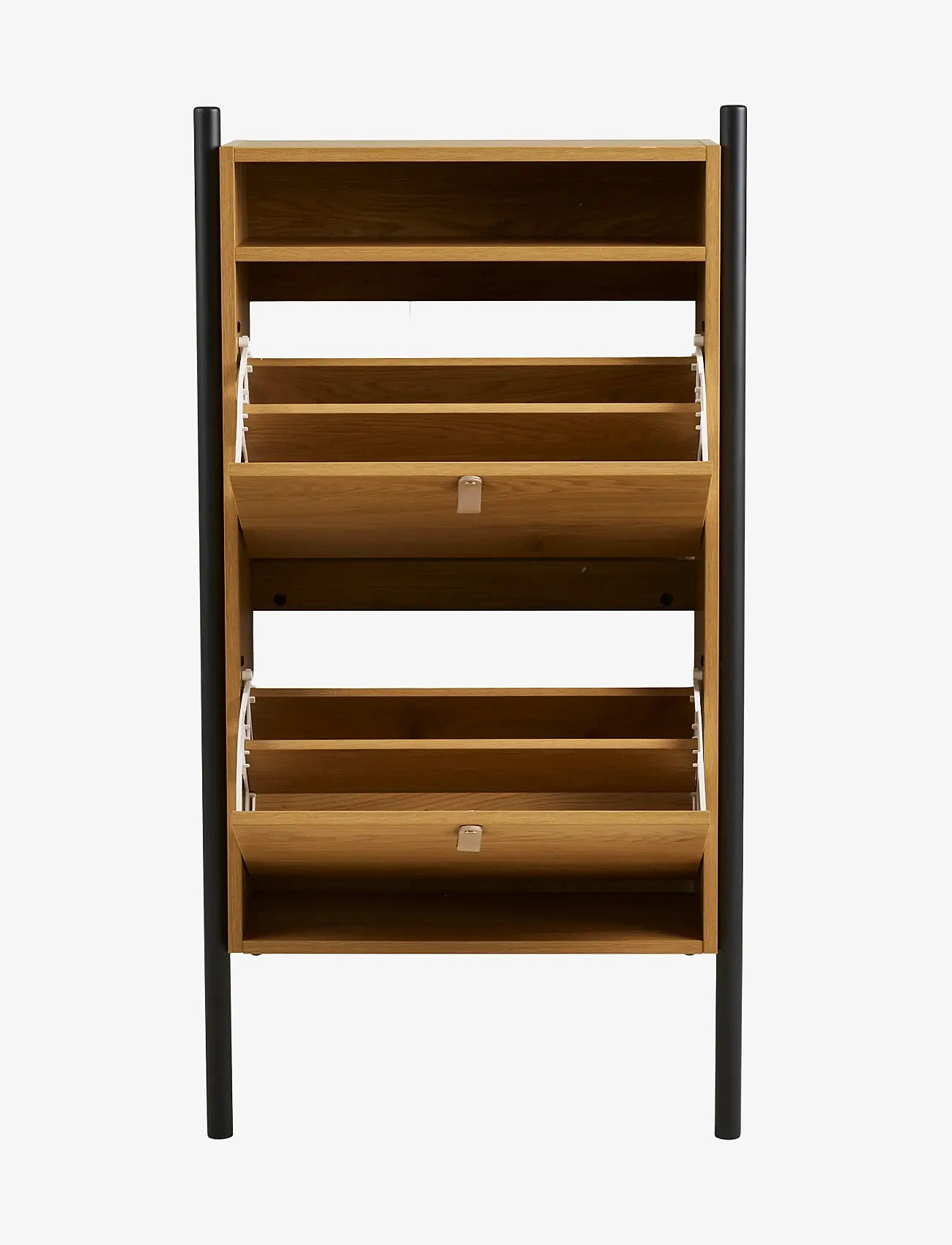 House Nordic - Bjørk - Shoe cabinet, oak look, 62x26x118 cm - skåp - natural - 2