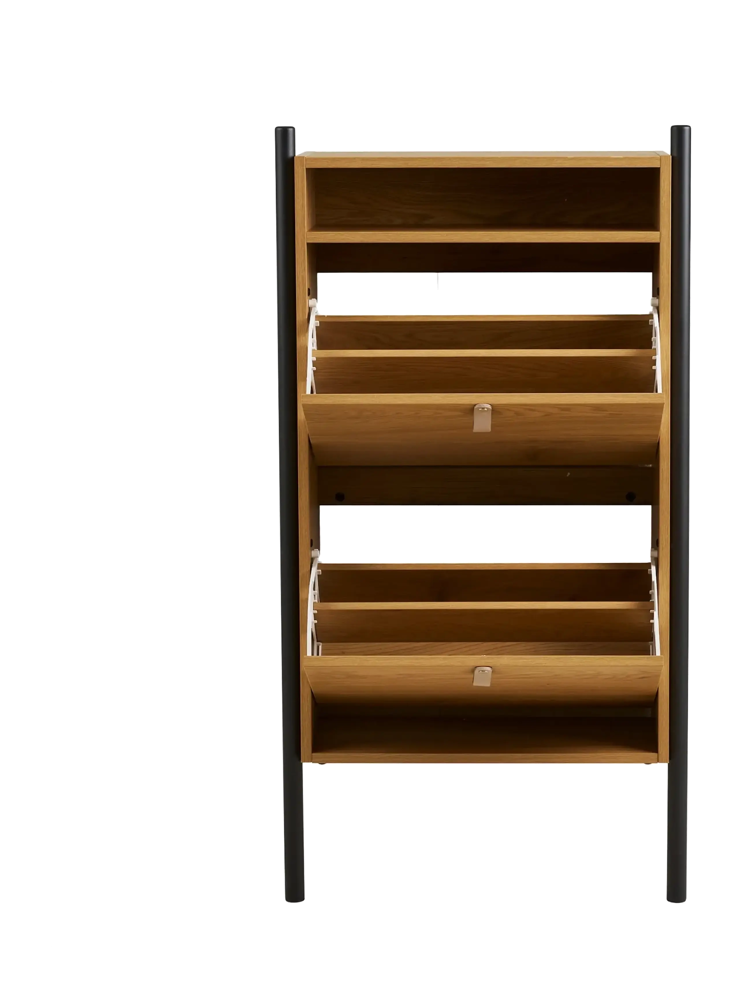 House Nordic - Bjørk - Shoe cabinet, oak look, 62x26x118 cm - skabe - natural - 3