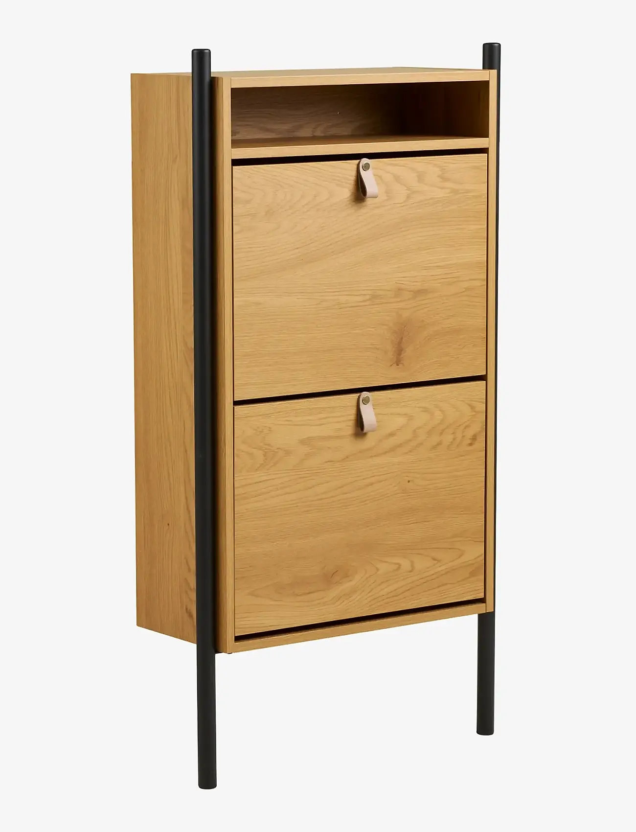 House Nordic - Bjørk - Shoe cabinet, oak look, 62x26x118 cm - skåp - natural - 3
