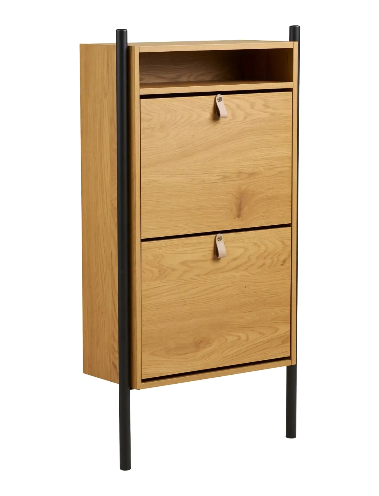 House Nordic - Bjørk - Shoe cabinet, oak look, 62x26x118 cm - skabe - natural - 4