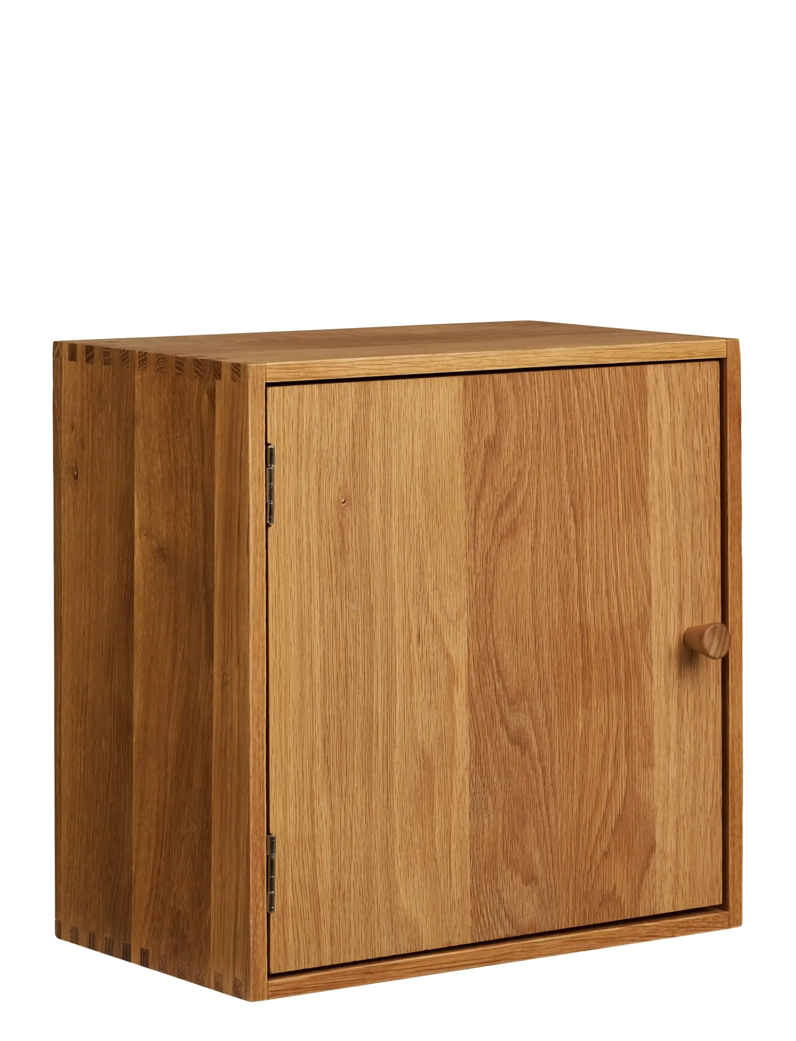 House Nordic Nanna Wall Shelf With Door, Oak, 18X30X30 Cm, Hylde, Str: 30X18X30CM