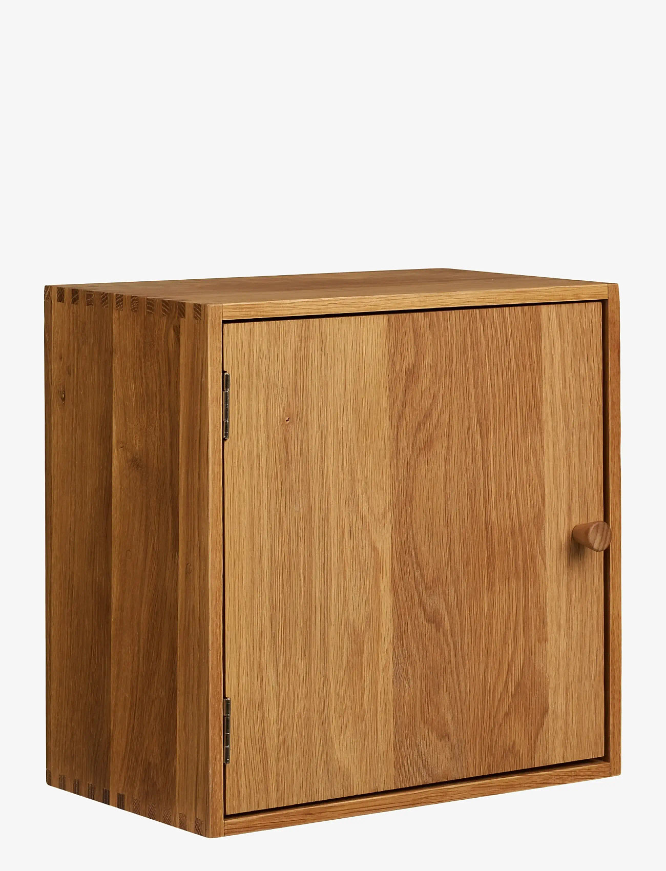 House Nordic - Nanna - Wall shelf with door, oak , 18x30x30 cm - storage & shelves - natural - 0