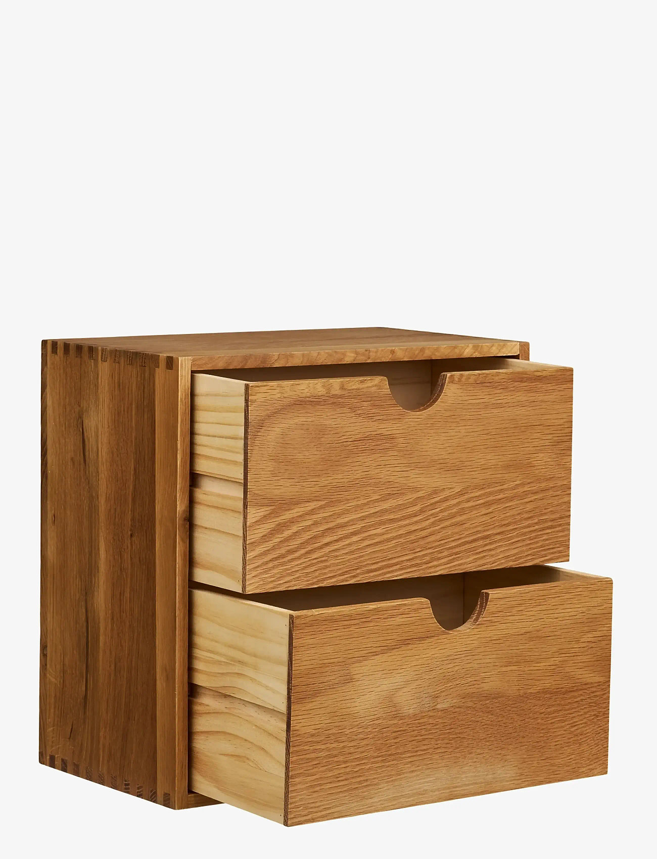 House Nordic - Nanna - Wall shelf with door, oak, 18x30x30 cm - köp efter pris - natural - 1