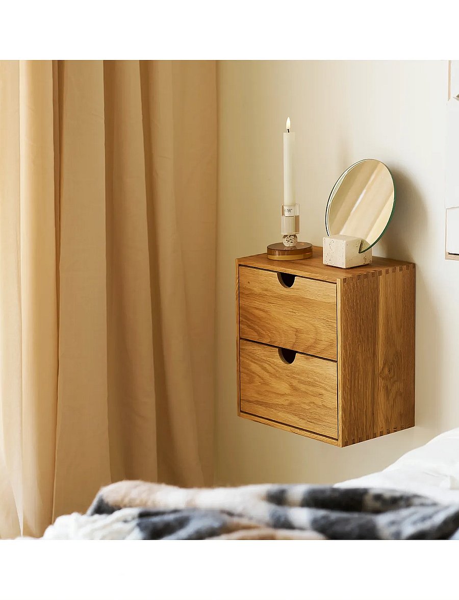 House Nordic - Nanna - Wall shelf with door - hoiustamine ja riiulid - natural - 0