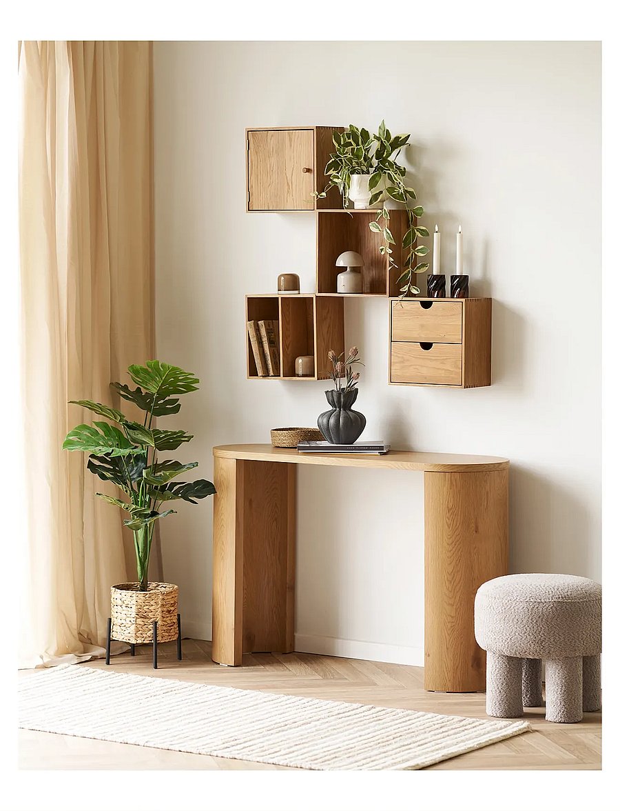House Nordic - Nanna - Wall shelf with door - hoiustamine ja riiulid - natural - 5