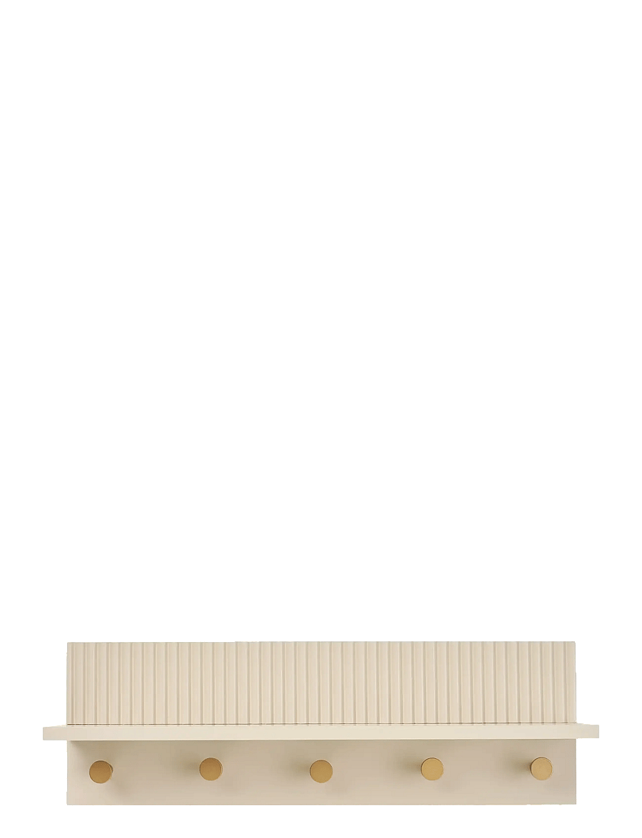 House Nordic - Randi - Wall shelf with hooks - daiktų laikymo lentynos - beige - 2