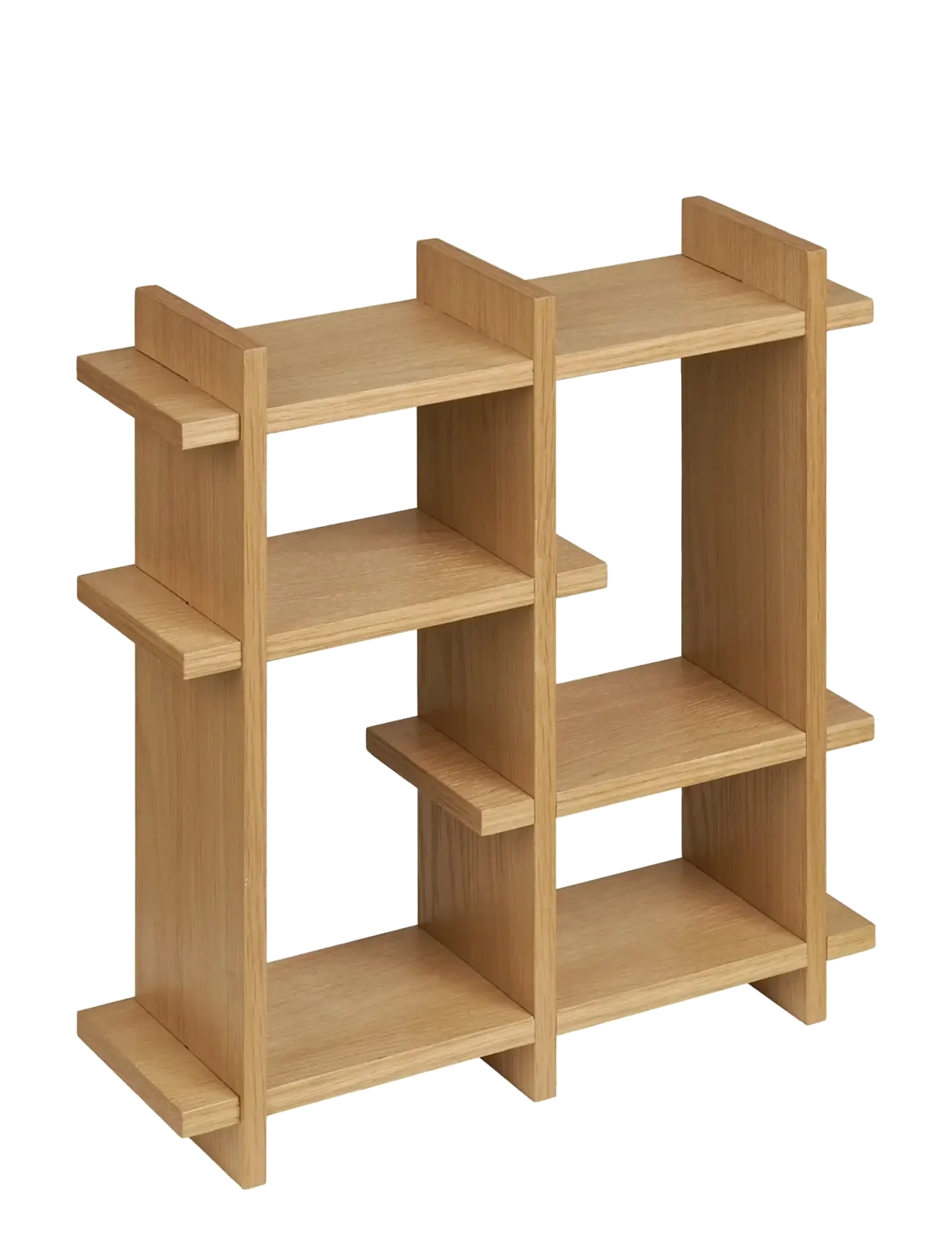 Dora - Wall shelf, oak veneer, natural, 40x12x40 cm - NATURAL