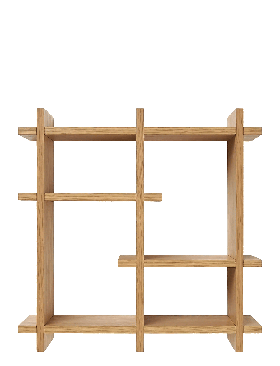 House Nordic - Dora - Wall shelf, oak veneer, natural, 40x12x40 cm - regale und verwahrung - natural - 2