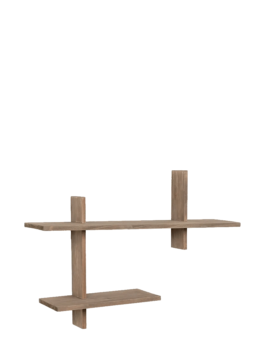 House Nordic - Espoo Wall shelf, pinewood, 60x15x44 cm - regale und verwahrung - natural - 2