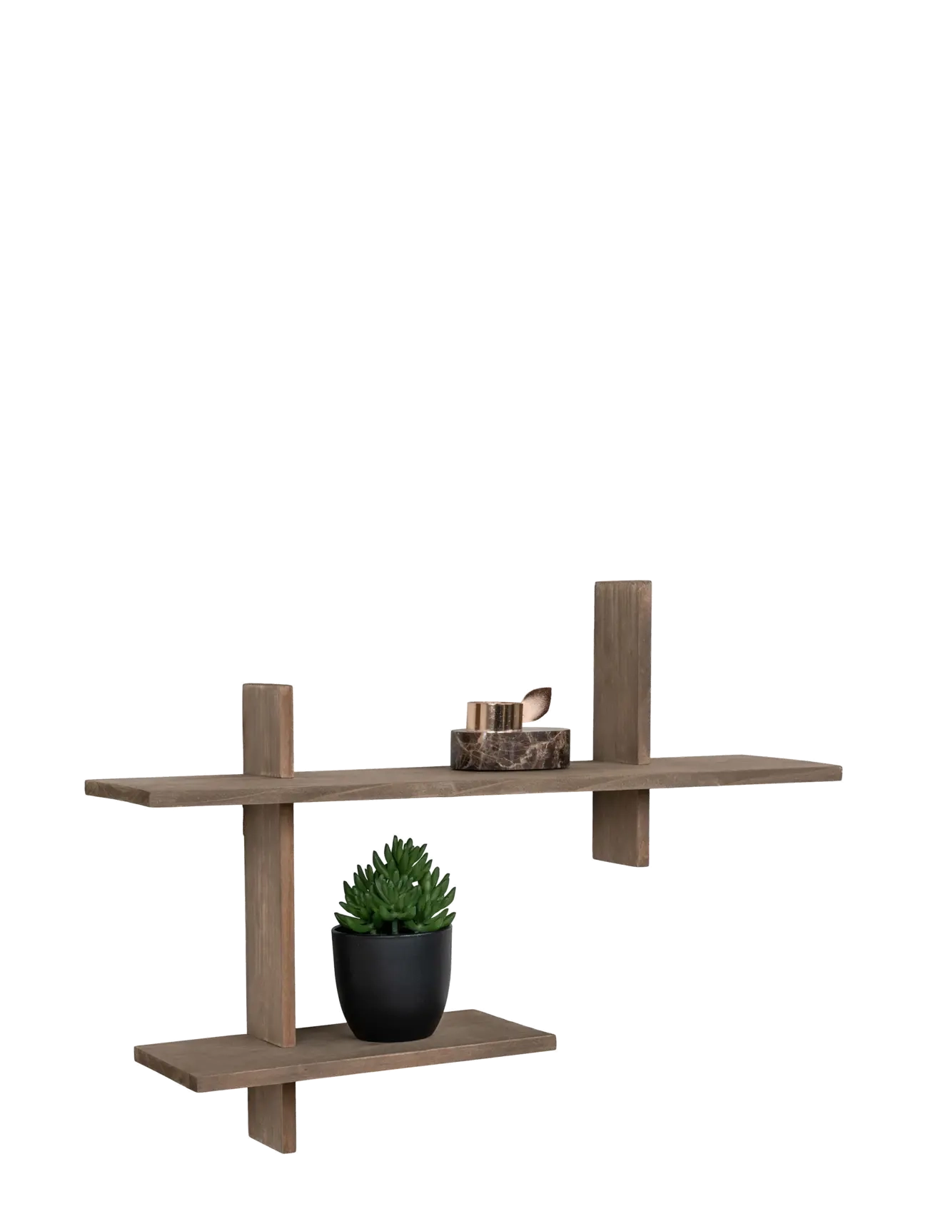 House Nordic - Espoo Wall shelf, pinewood, 60x15x44 cm - hyllor - natural - 3