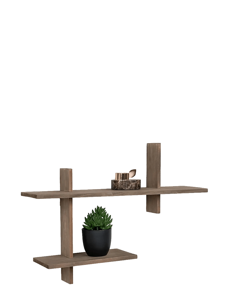 House Nordic - Espoo Wall shelf, pinewood, 60x15x44 cm - regale und verwahrung - natural - 3