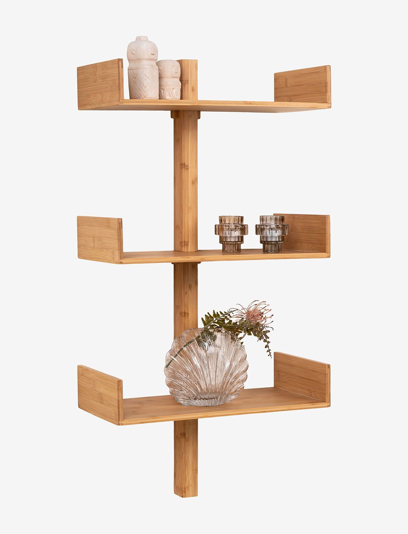 House Nordic - Mivi - Wall shelf, bamboo, natural 50x102 cm - hylder - natural - 3
