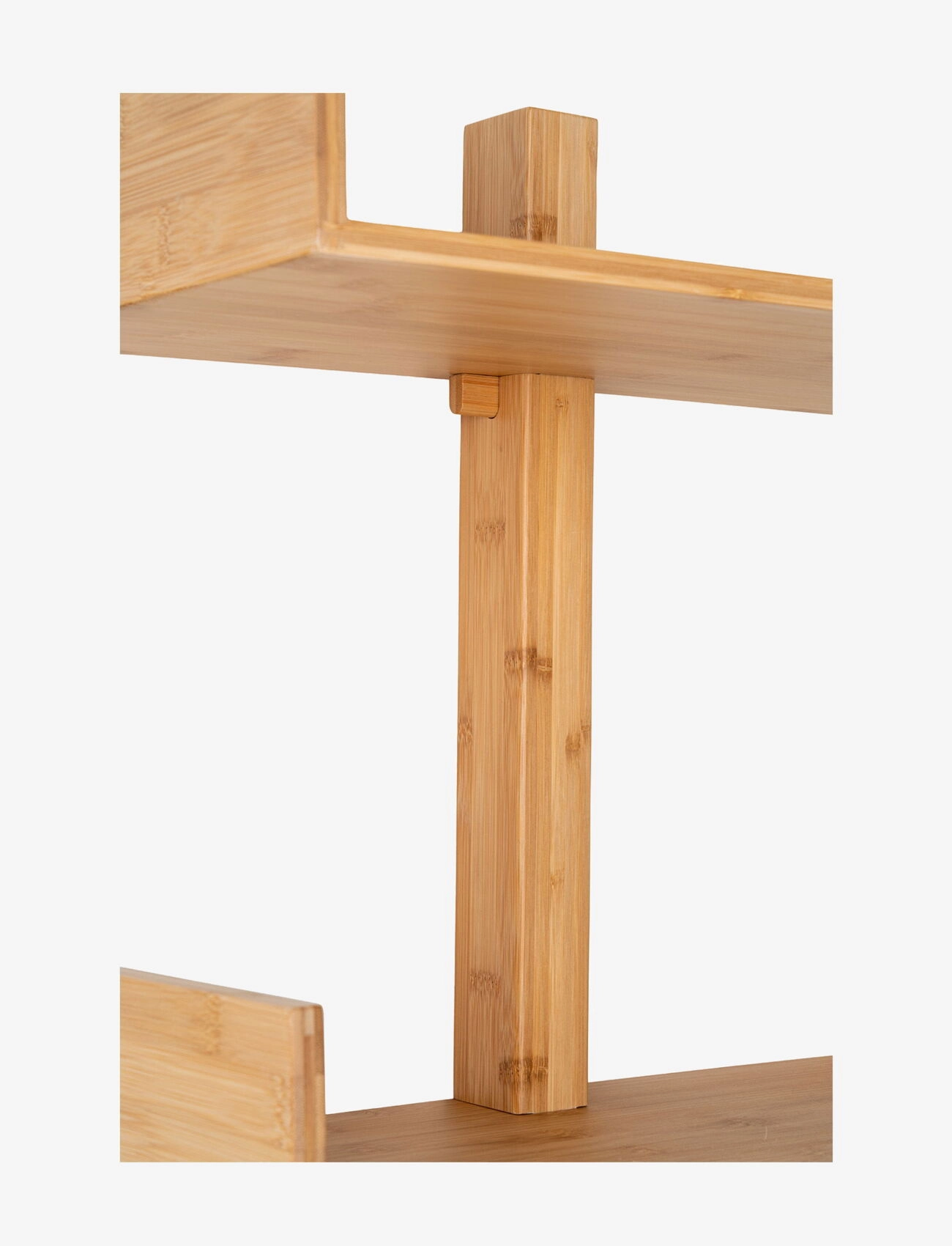 House Nordic - Mivi - Wall shelf, bamboo, natural 50x102 cm - geymsla og hillur - natural - 5