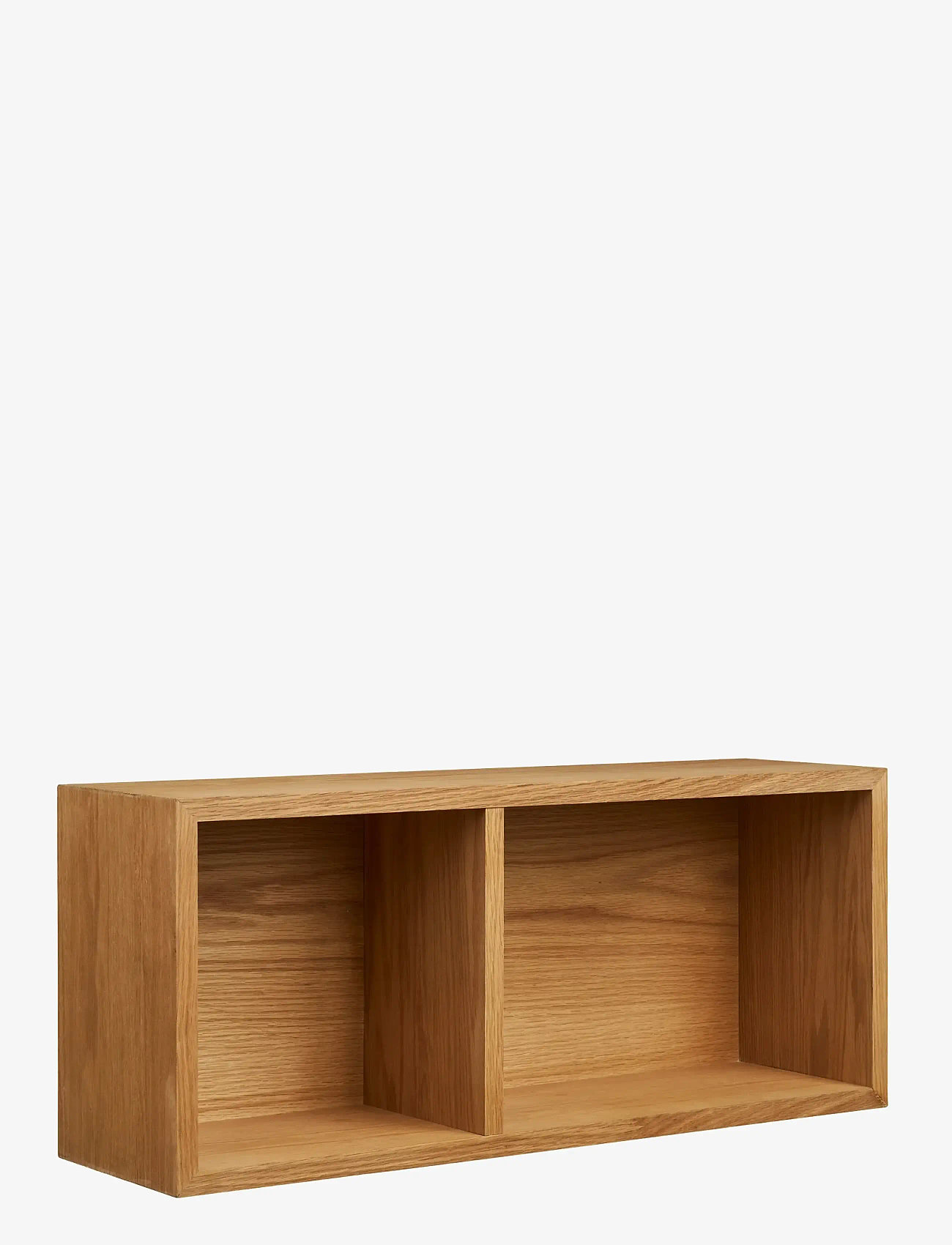 House Nordic - Helle - Wall shelf, oak veneer, natural, 71x20x30 cm - glabāšana un plaukti - natural - 0