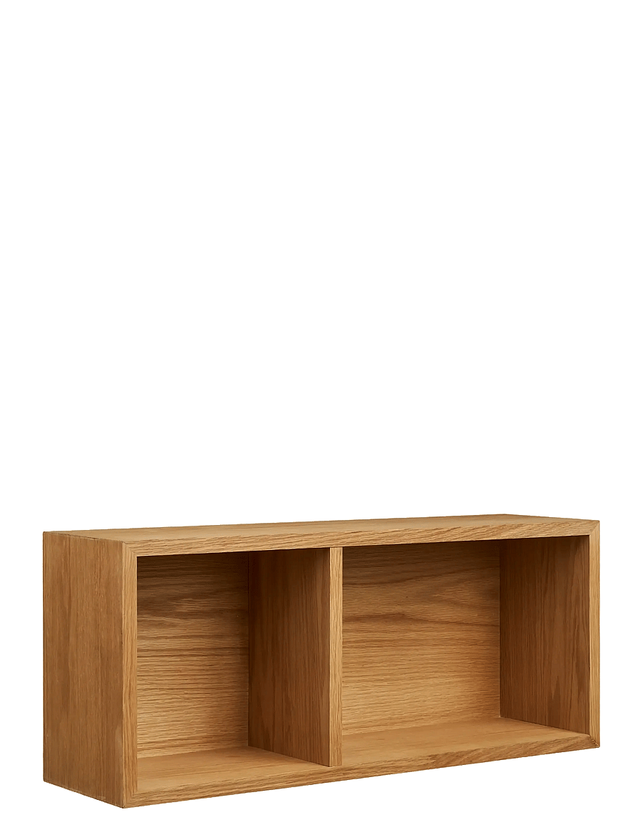 House Nordic - Helle - Wall shelf, oak veneer, natural, 71x20x30 cm - uzglabāšana un plaukti - natural - 1