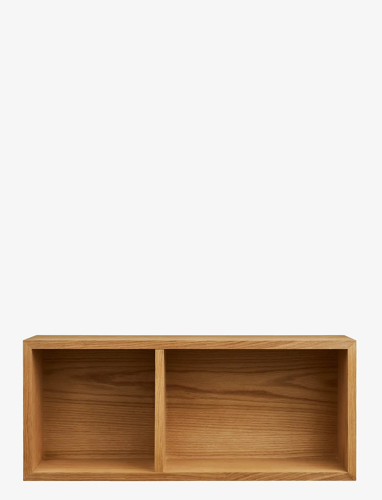 House Nordic - Helle - Wall shelf, oak veneer, natural, 71x20x30 cm - glabāšana un plaukti - natural - 1