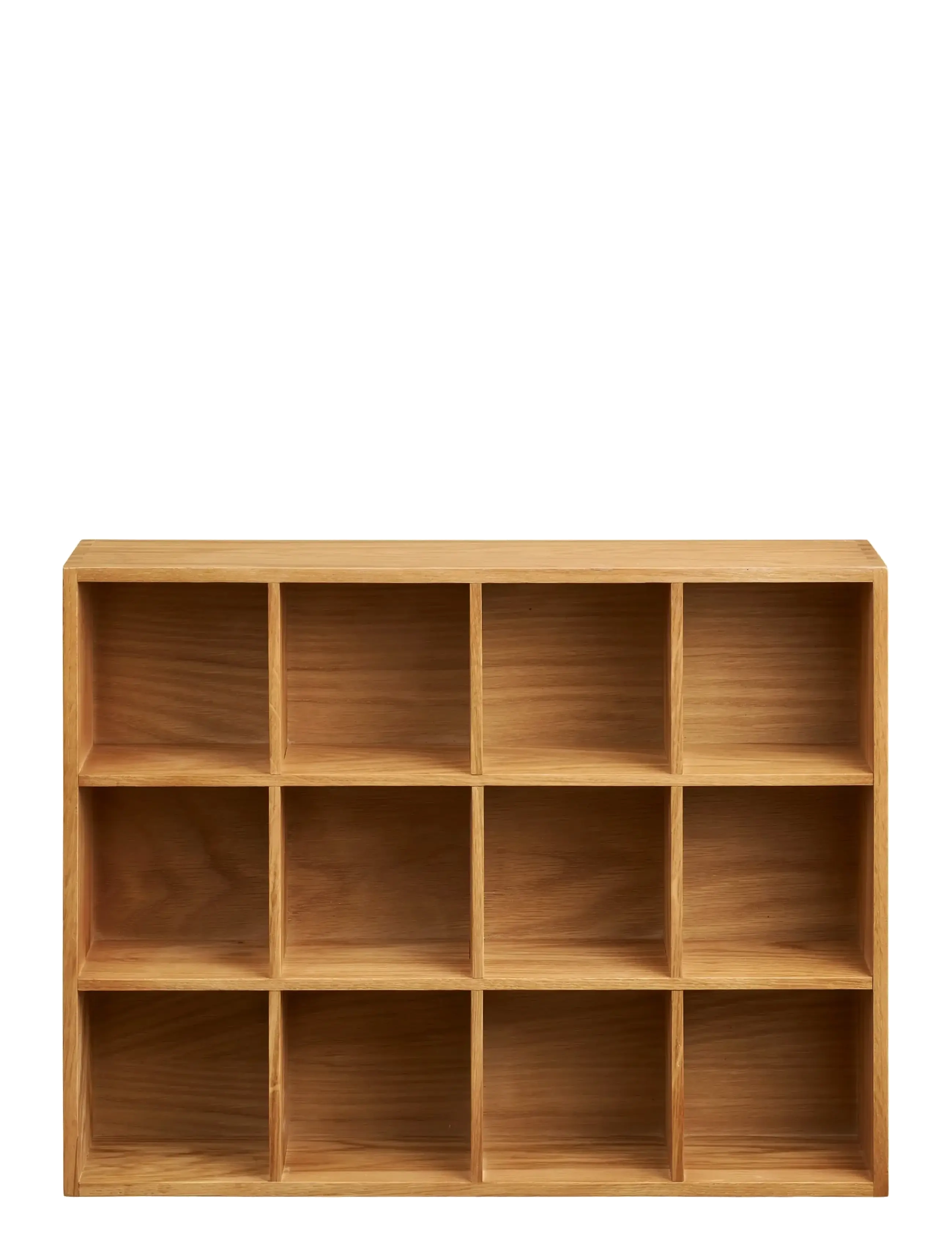 House Nordic - Silja - Wall shelf, oak wood/oak veneer, natural, 39x11x51 cm - regale und verwahrung - natural - 2