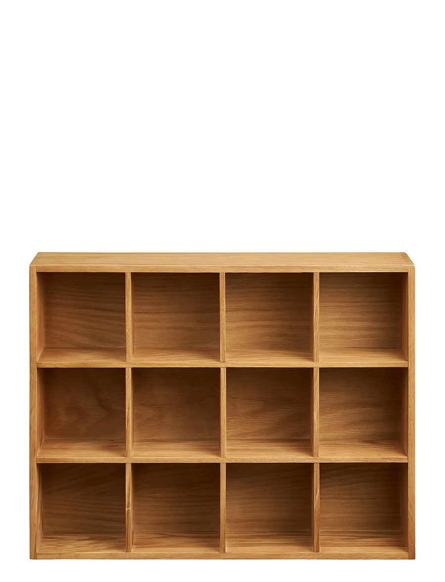 House Nordic - Silja - Wall shelf, oak wood/oak veneer, natural, 39x11x51 cm - uzglabāšana un plaukti - natural - 2