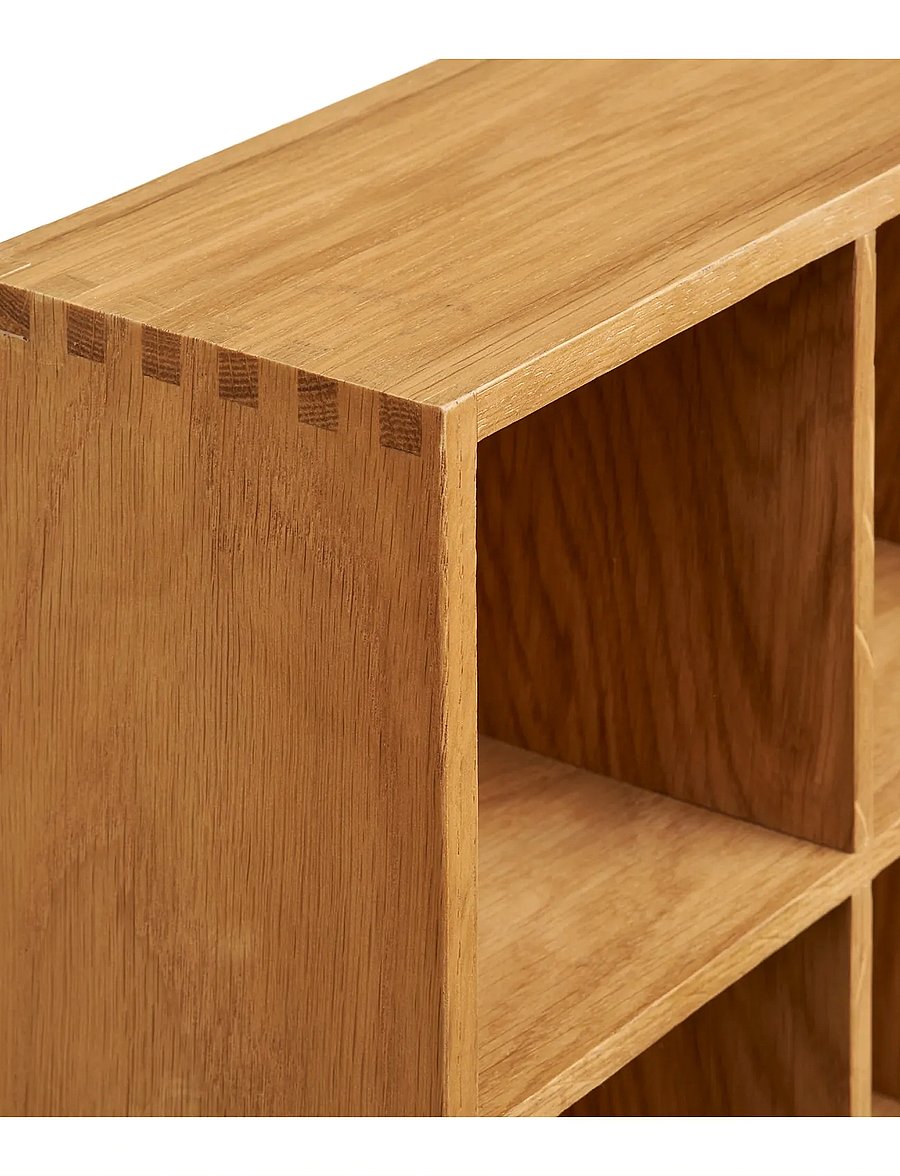 House Nordic - Silja - Wall shelf, oak wood/oak veneer, natural, 39x11x51 cm - uzglabāšana un plaukti - natural - 4