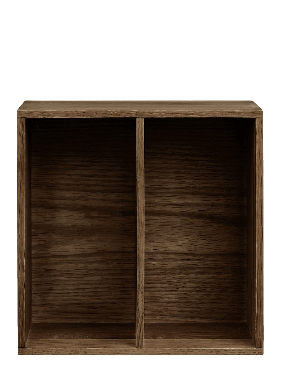 House Nordic - Nanna - Wall shelf with vertical rooms, oak - hoiustamine ja riiulid - dark brown - 2