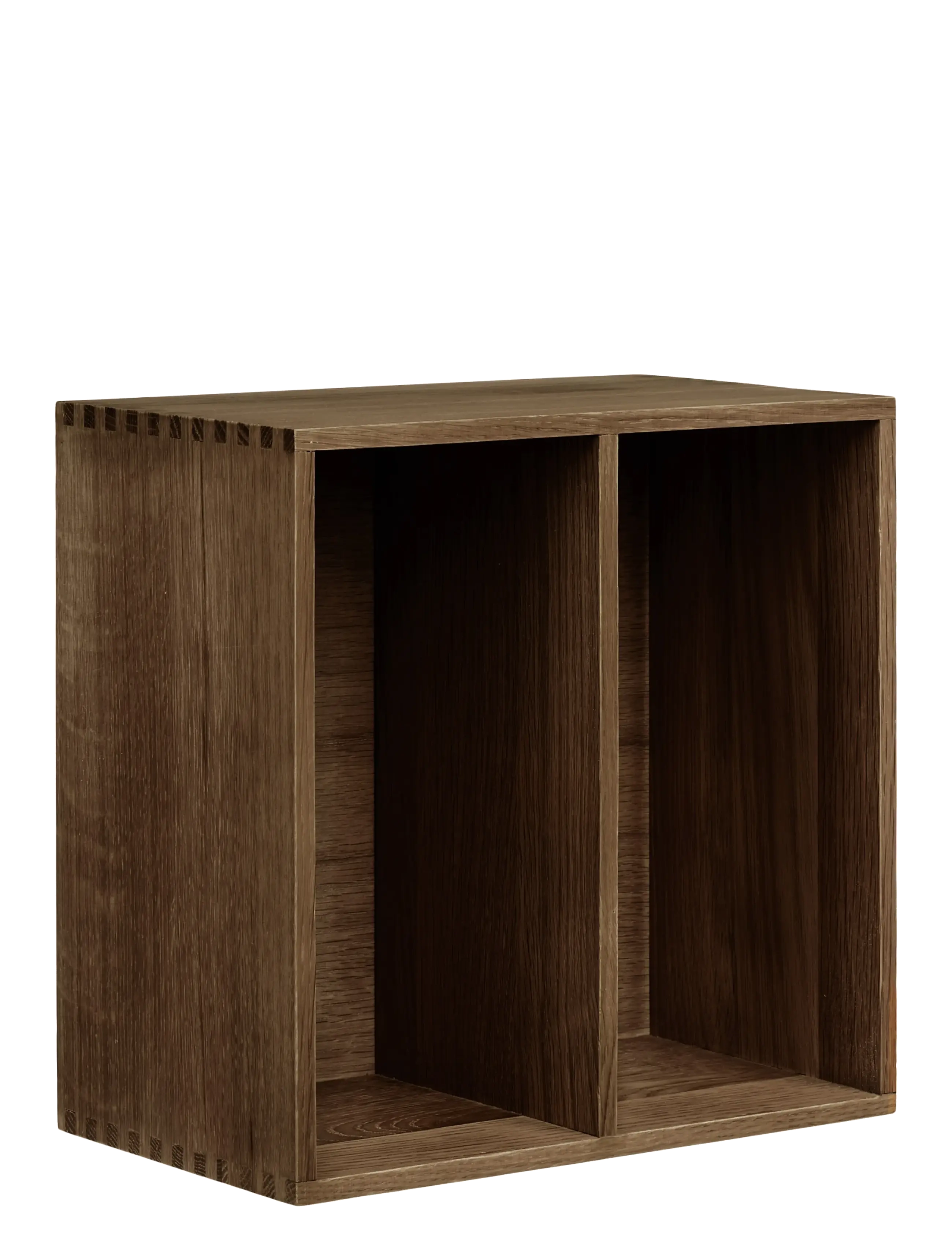 House Nordic - Nanna - Wall shelf with vertical rooms, oak - hoiustamine ja riiulid - dark brown - 3