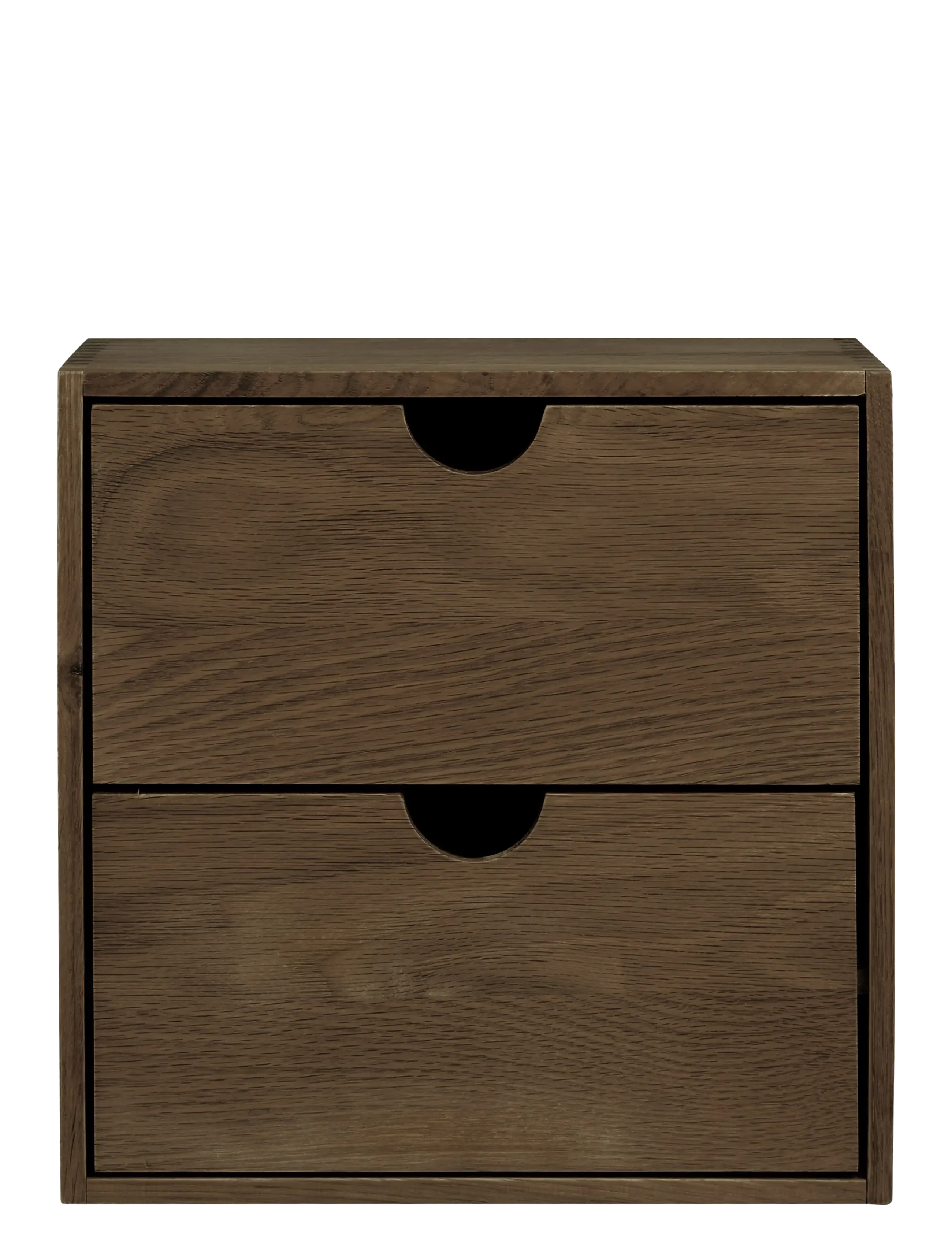 House Nordic - Nanna - Wall shelf with drawers, oak - hoiustamine ja riiulid - dark brown - 2