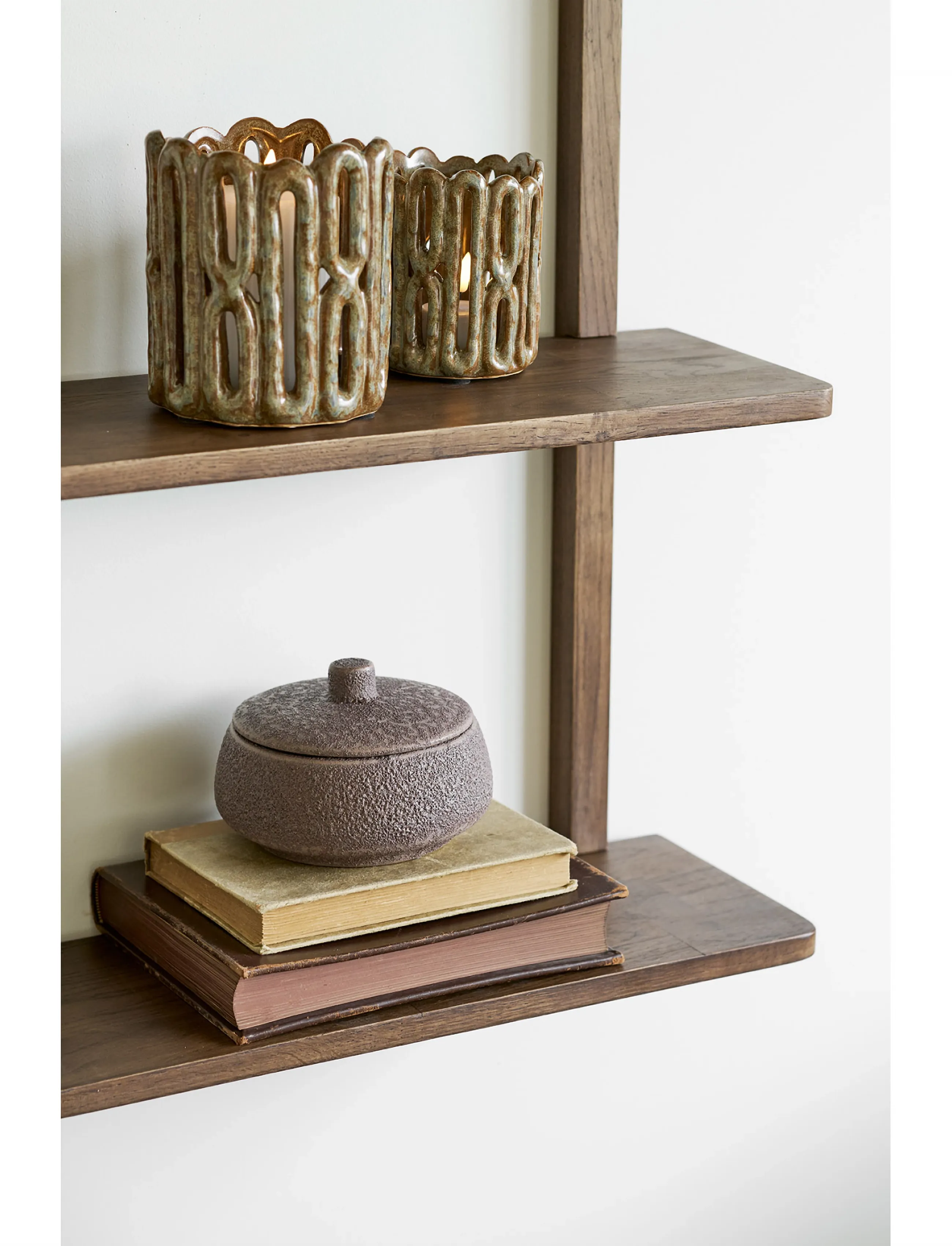 House Nordic - Nanna - Wall shelf, oak - hylder - dark brown - 4