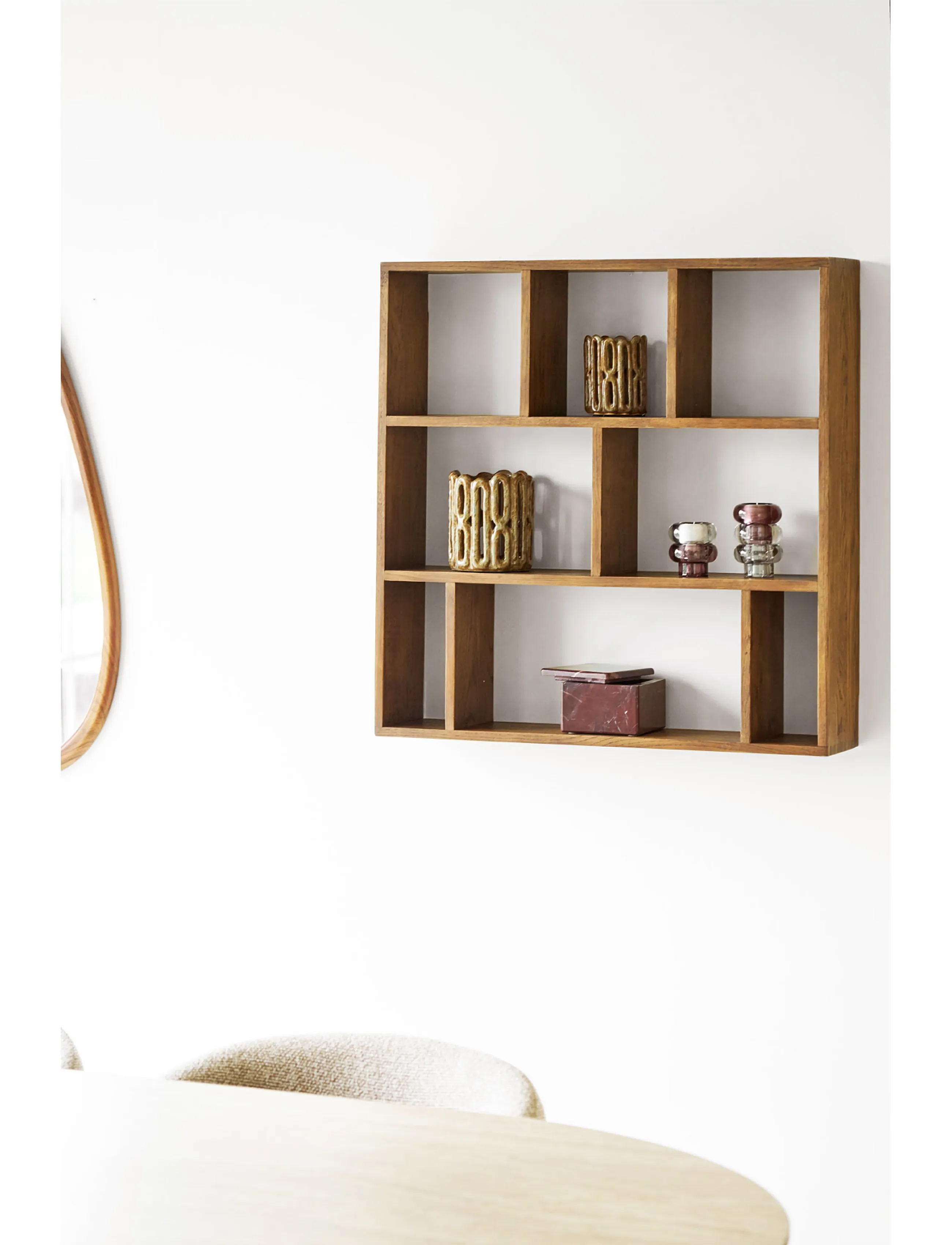 House Nordic - Nanna - Wall shelf, oak - hyllor - dark brown - 3