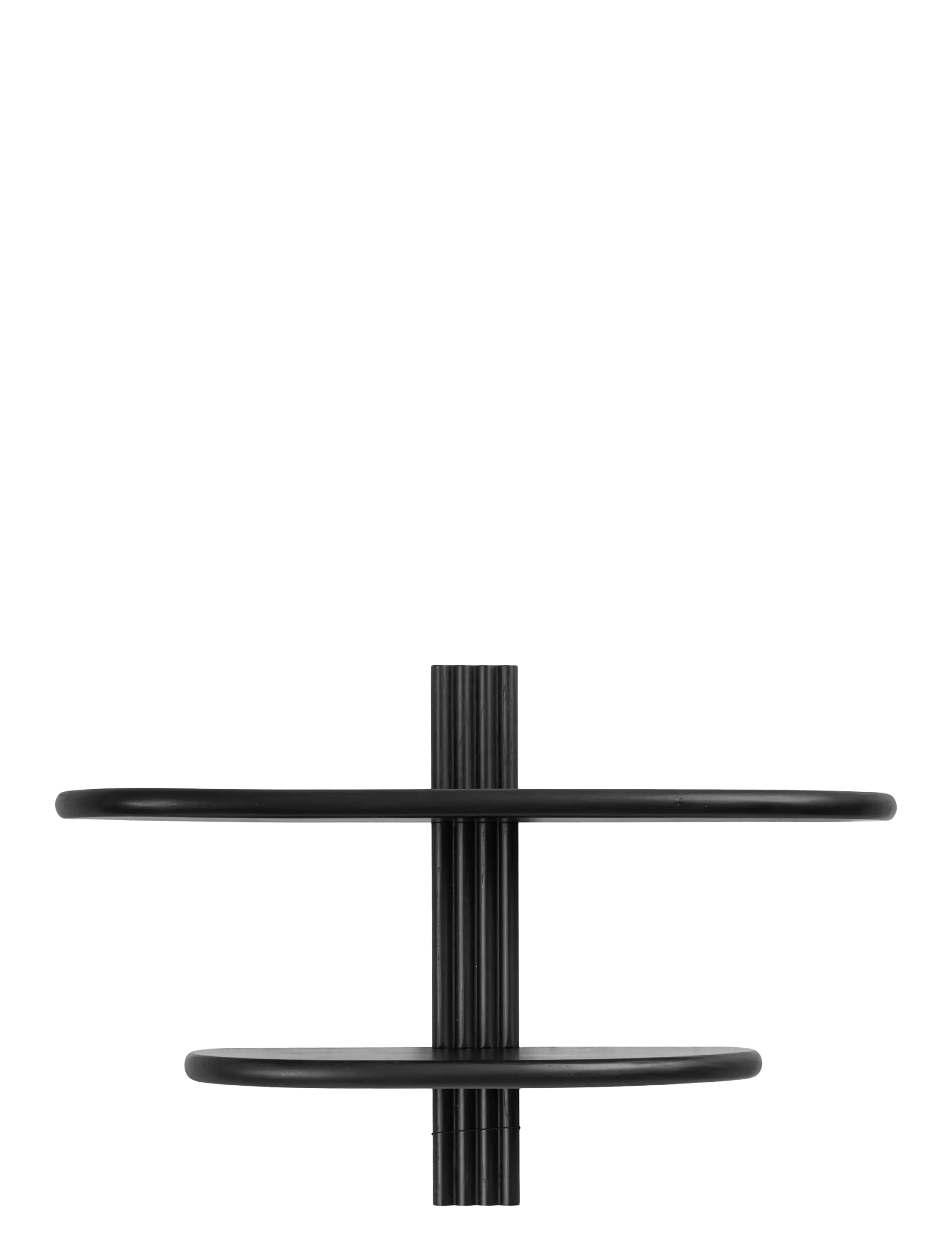 House Nordic Anja - Wall shelf, oak, black, 65x17,5x42,5 cm - Inredning - BLACK / black