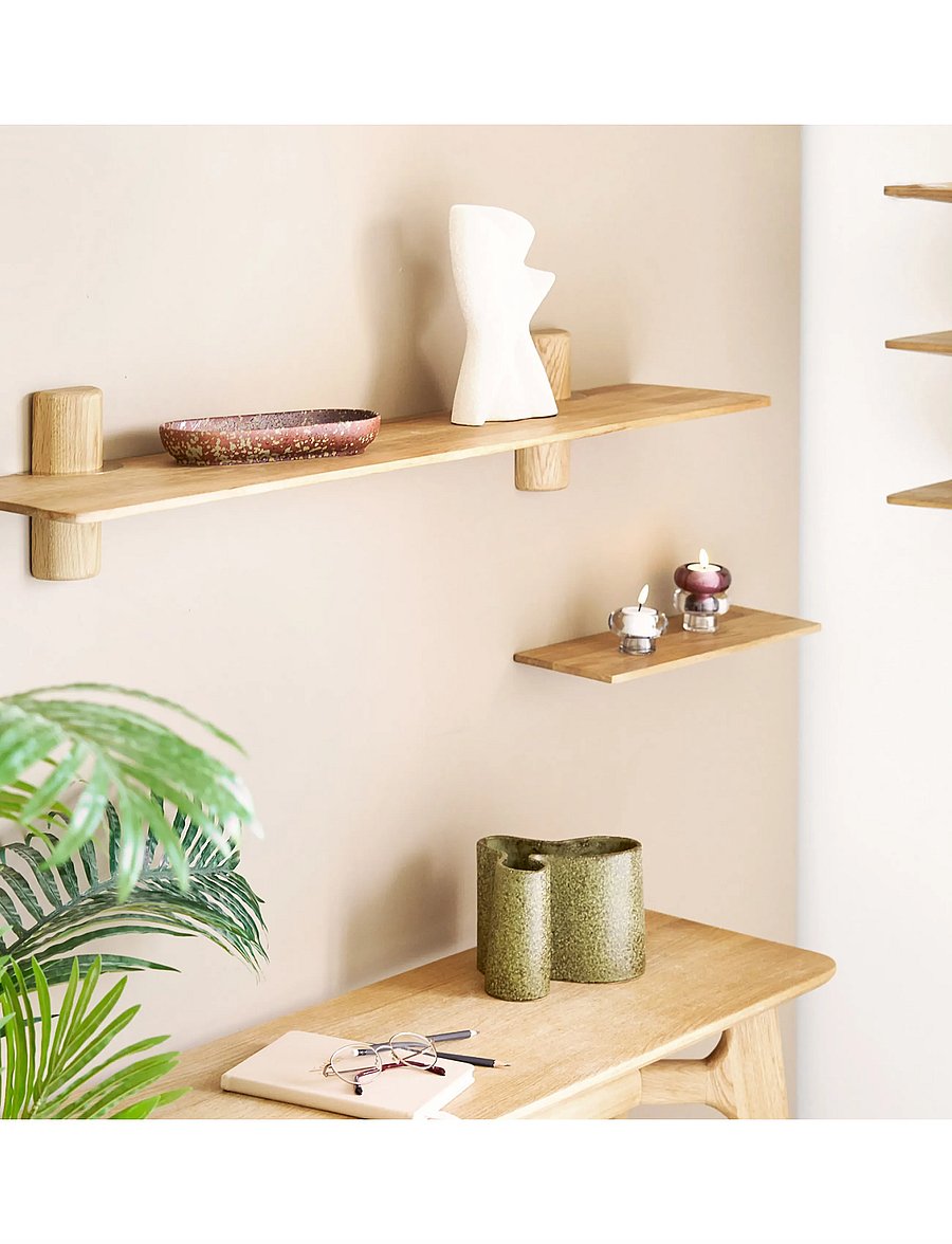House Nordic - Karla - Wall shelf, oak - hylder - oak - 4