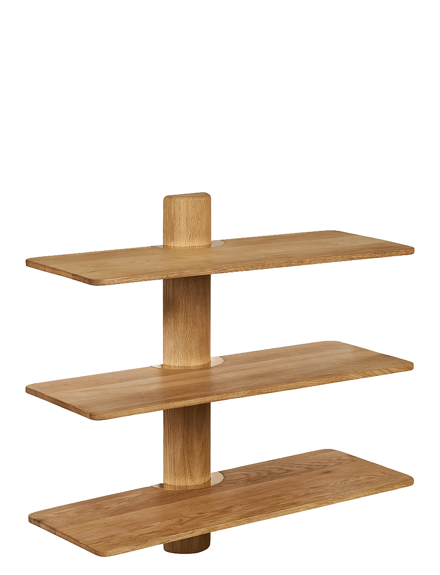 House Nordic - Karla - Wall shelf, 3 shelves, oak - regale und verwahrung - oak - 2