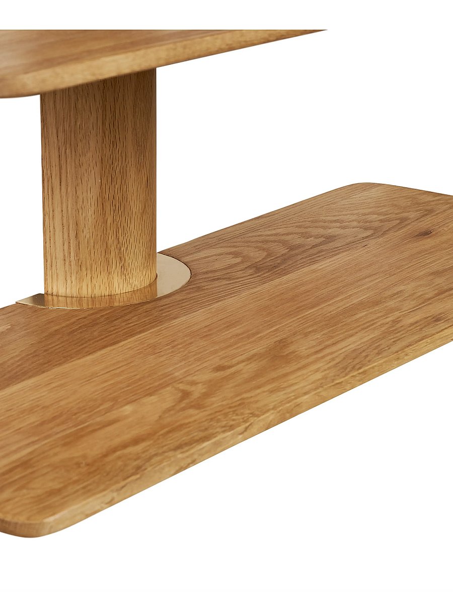 House Nordic - Karla - Wall shelf, 3 shelves, oak - regale und verwahrung - oak - 4