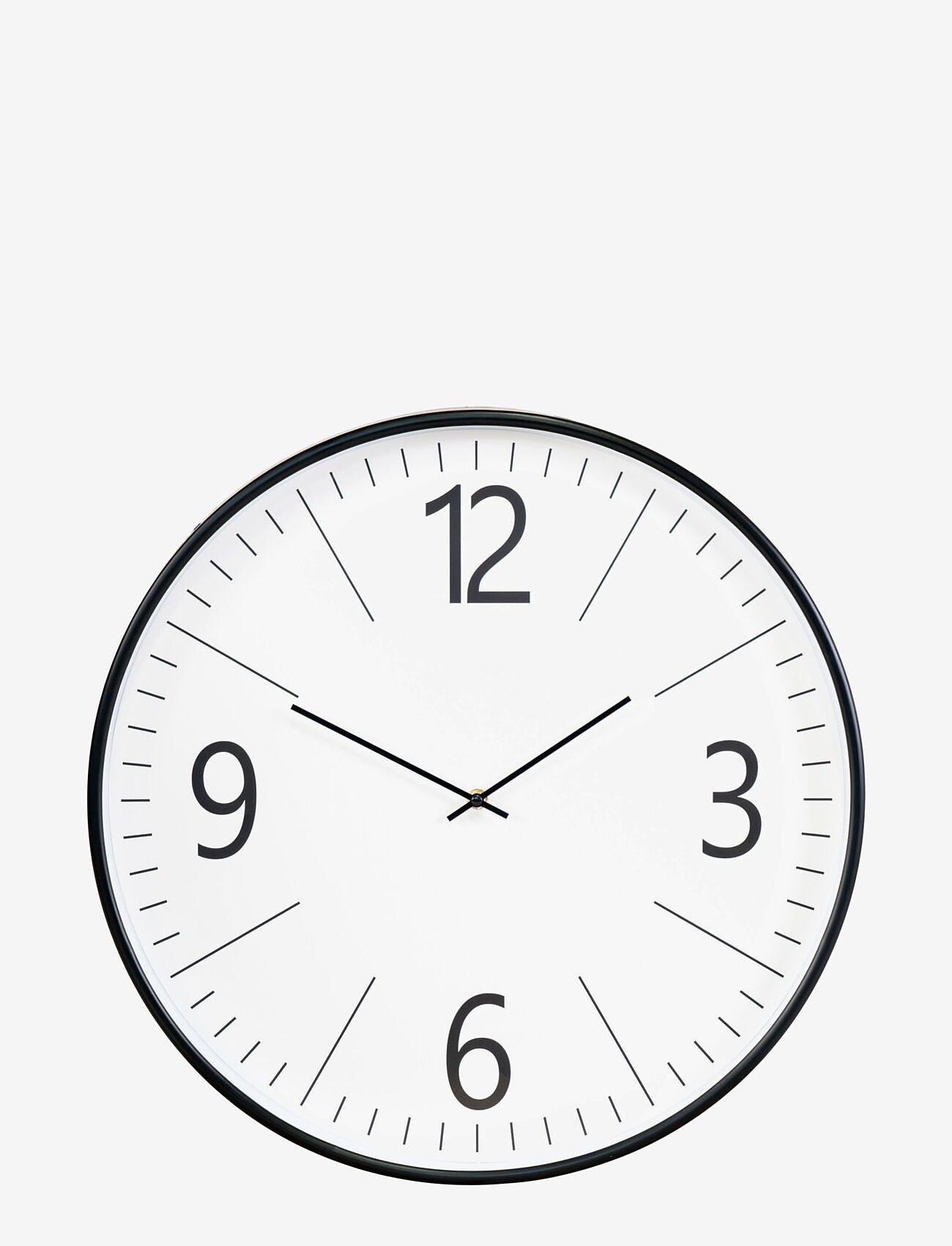 House Nordic - Sari - Wall clock, black and white, , silent movement, ø51 cm - osta hinna alusel - black / white - 0