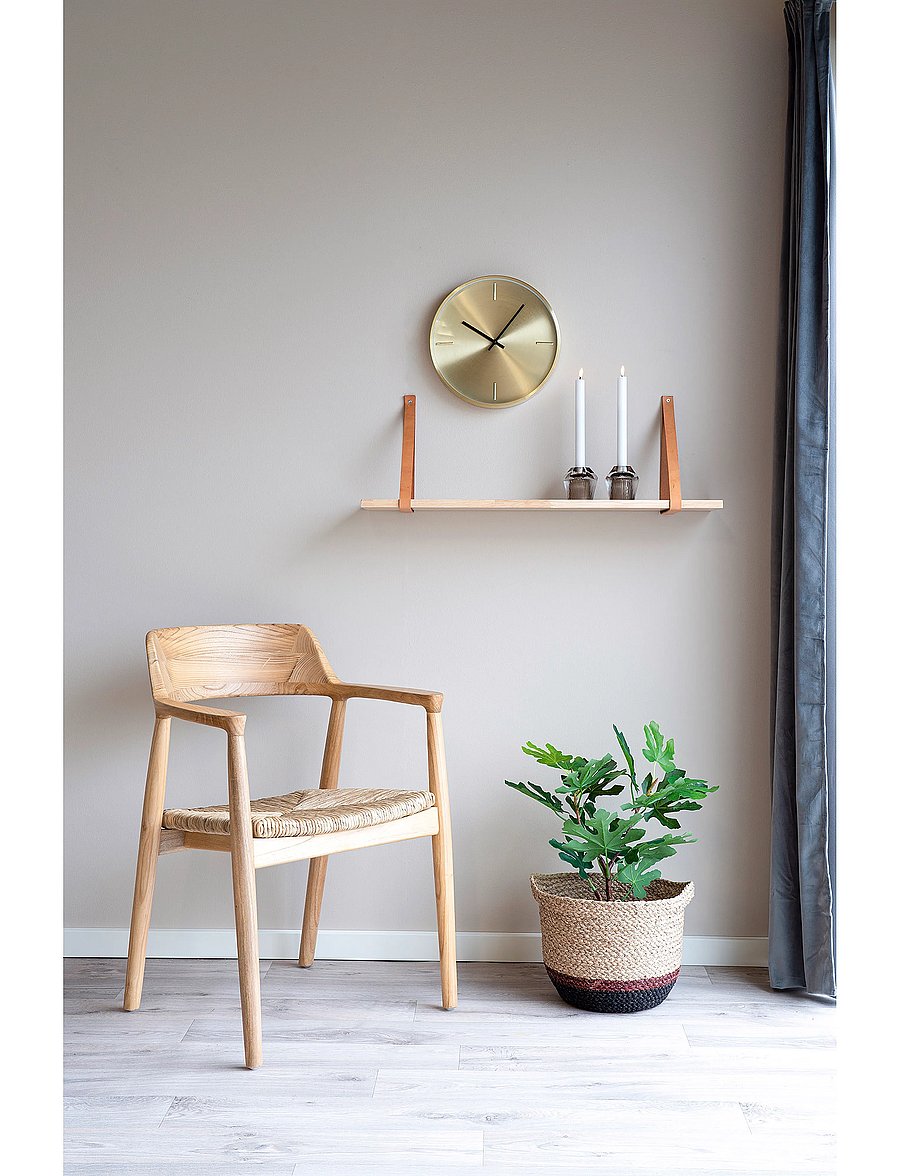 House Nordic - Inari - Wall clock, aluminium, gold, silent movement, ø30 - sienas pulksteņi - 1015 - 3