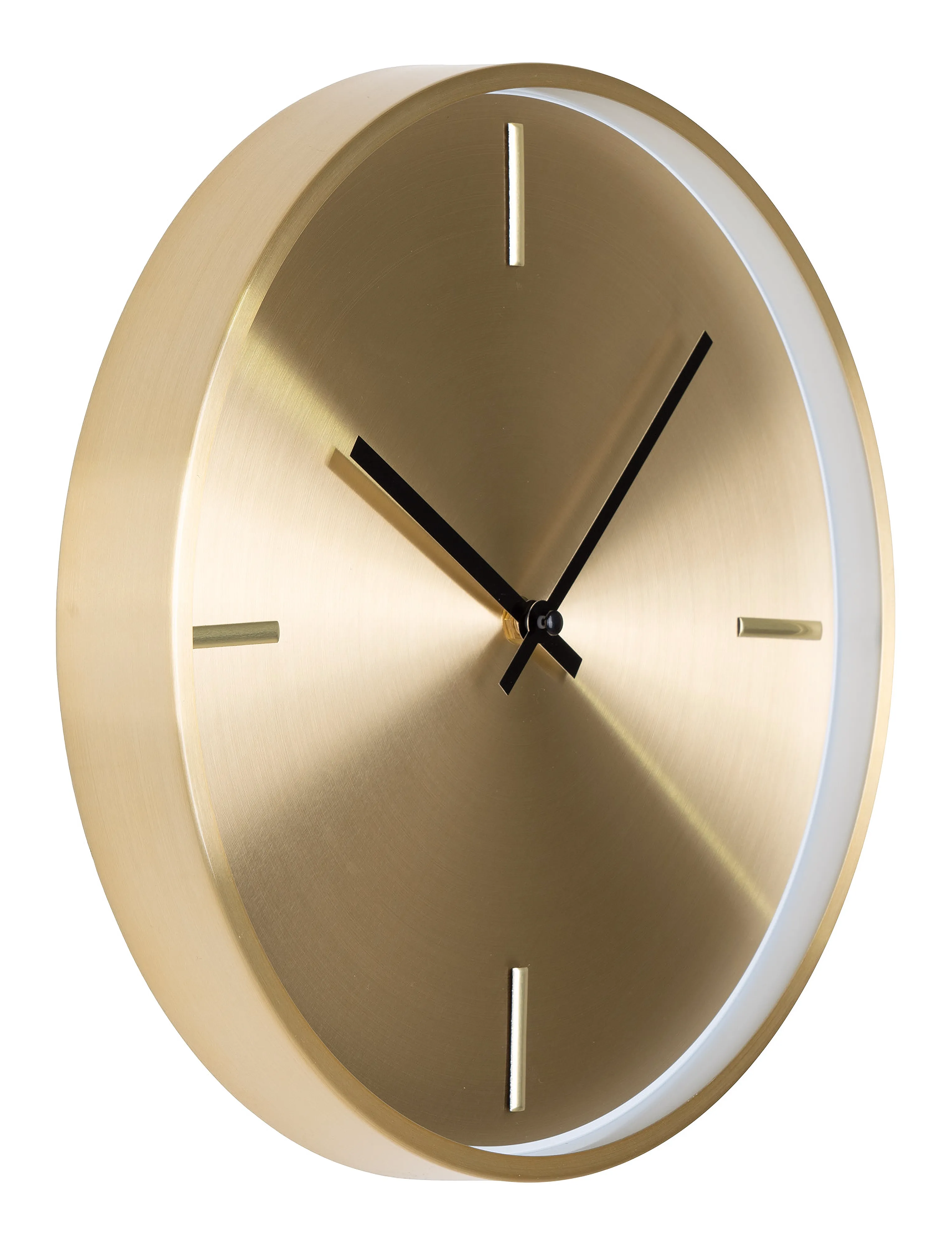 House Nordic - Inari - Wall clock, aluminium, gold, silent movement, ø30 - wanduhren - 1015 - 4