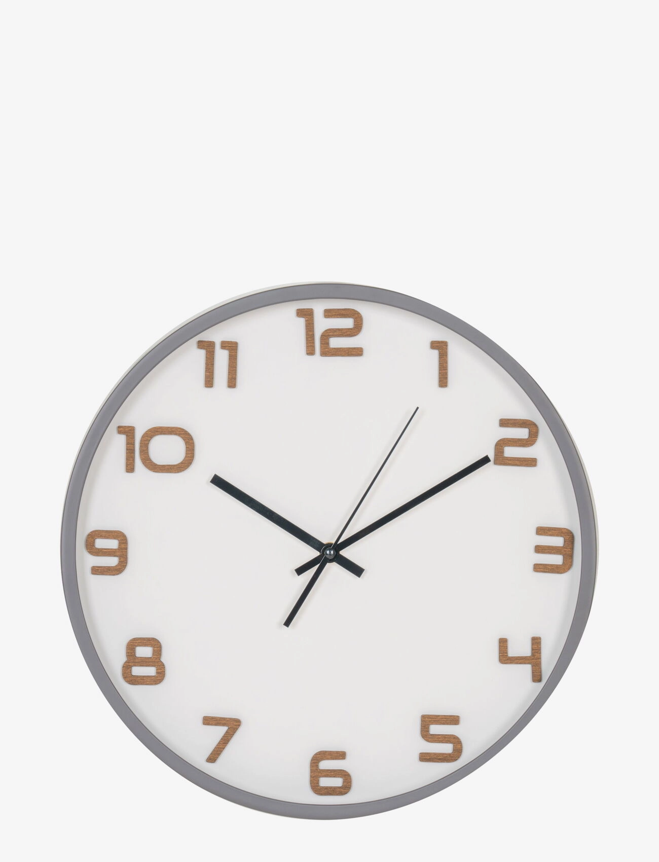 House Nordic Selma - Wall clock, grey, silent movement ø35 cm - Klockor - GREY / grey