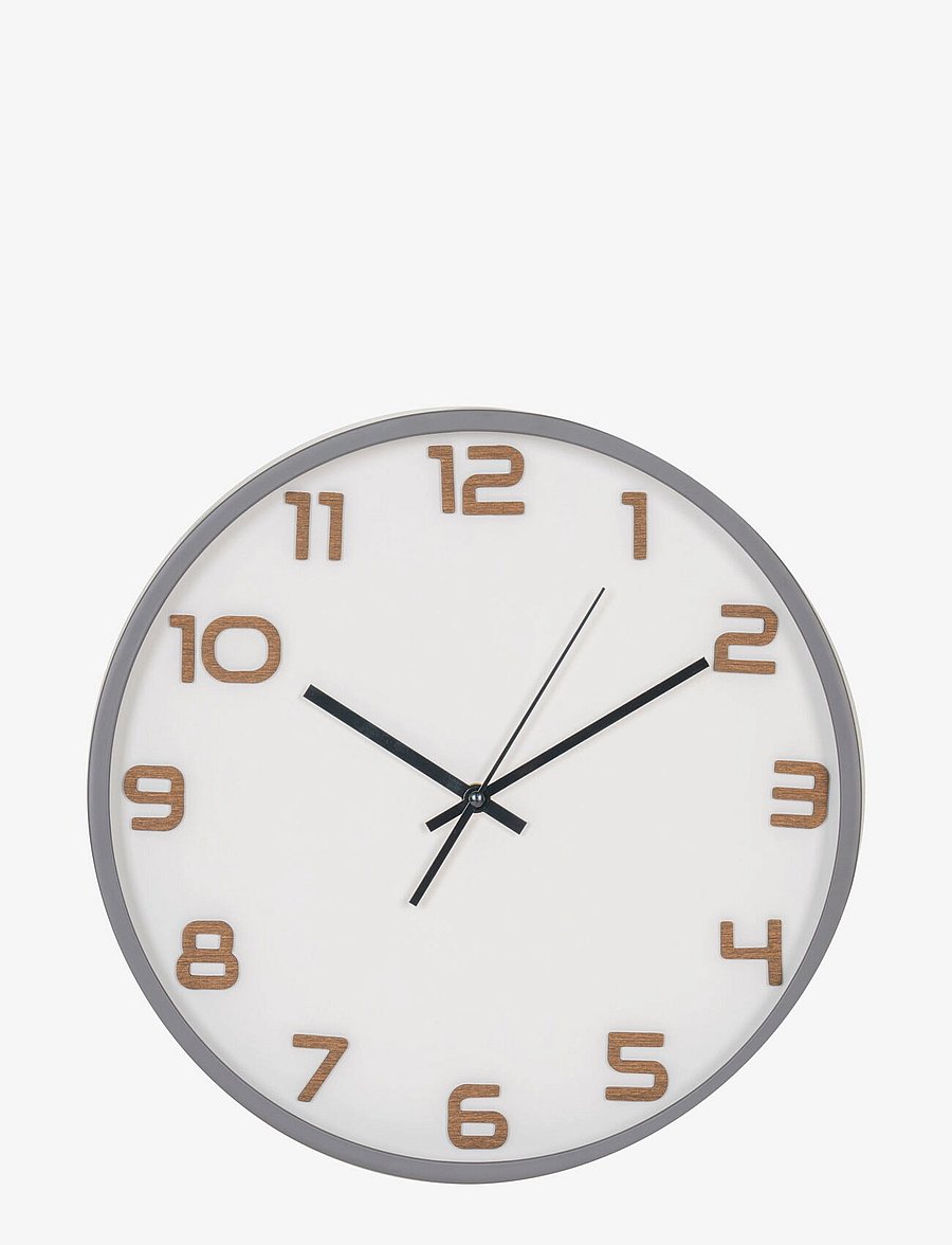 House Nordic - Selma - Wall clock, grey, silent movement ø35 cm - wanduhren - grey - 1