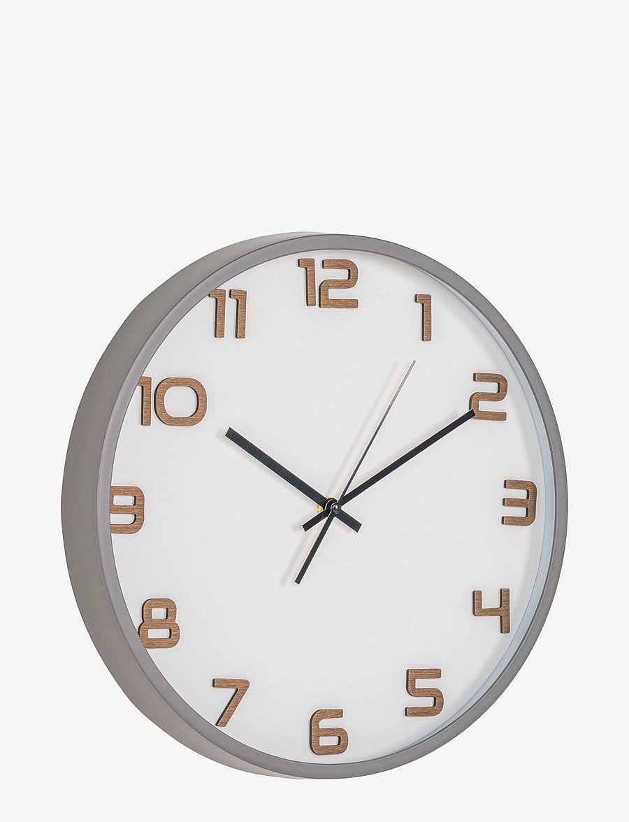 House Nordic - Selma - Wall clock, grey, silent movement ø35 cm - wanduhren - grey - 2