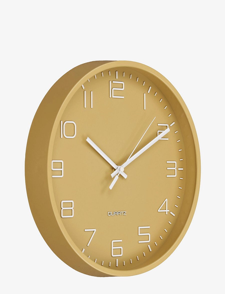 House Nordic - Kaisa - Wall clock, ocher, silent movement, ø30 cm - wanduhren - ocher - 2